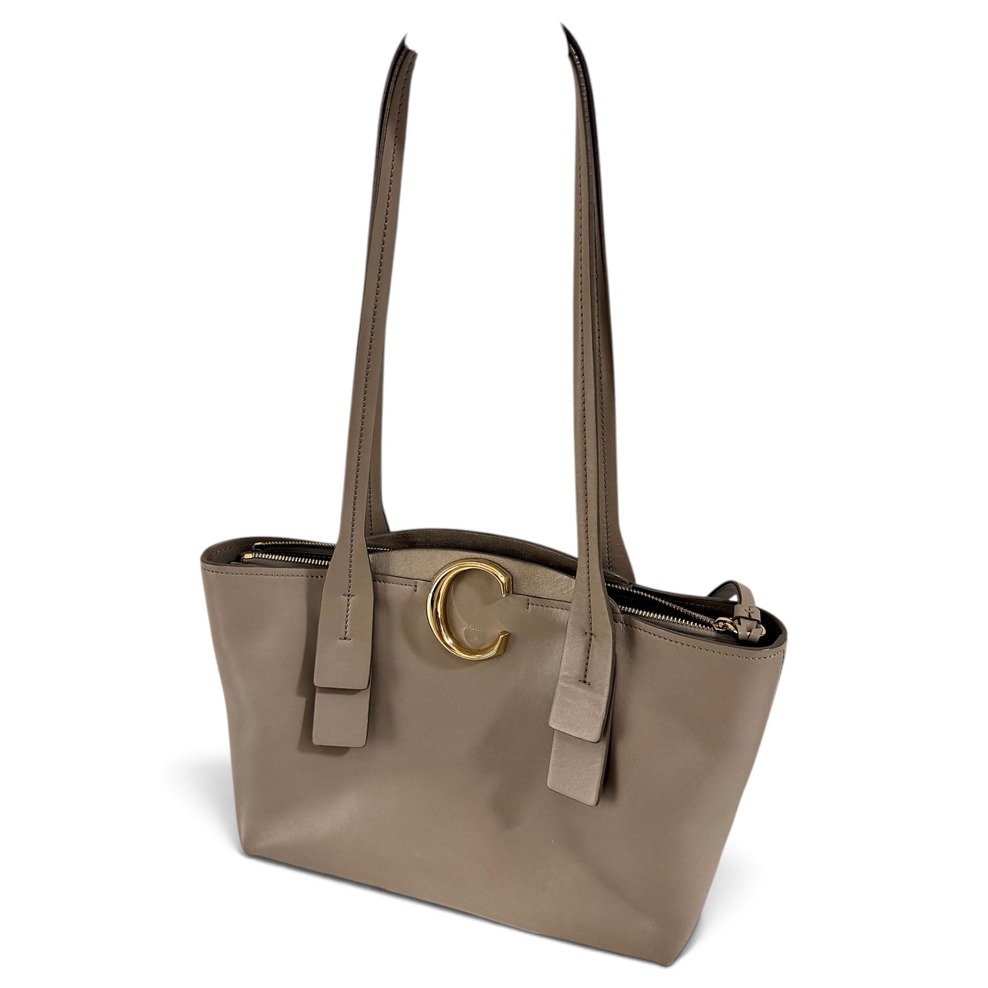 C leather handbag
