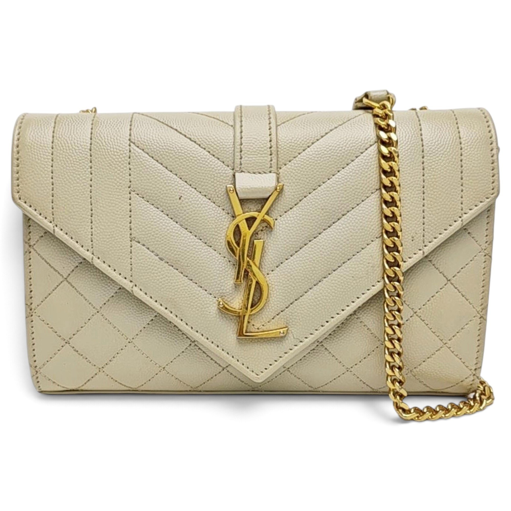 Envelope leather handbag