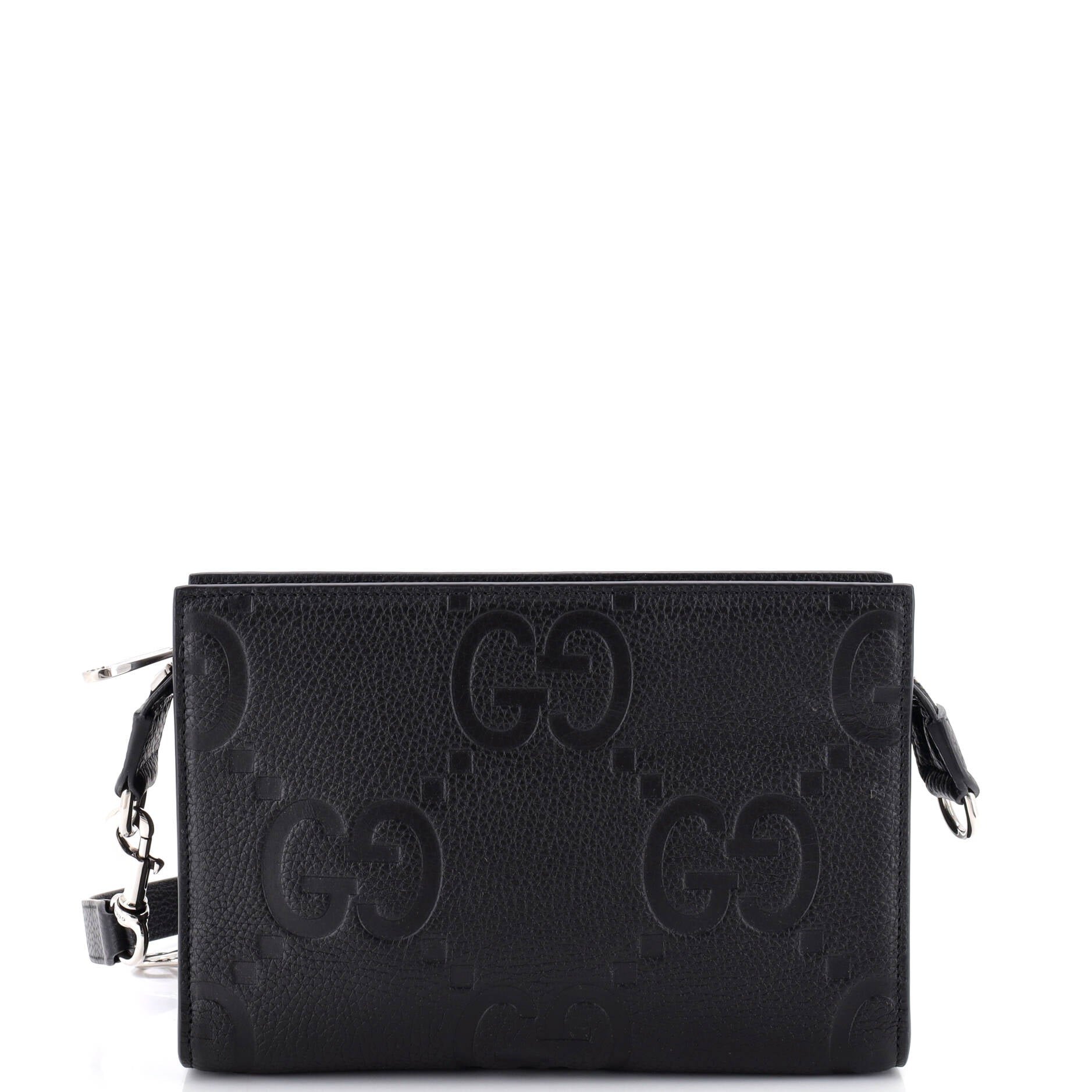 Zip Crossbody Bag Jumbo GG Embossed Leather