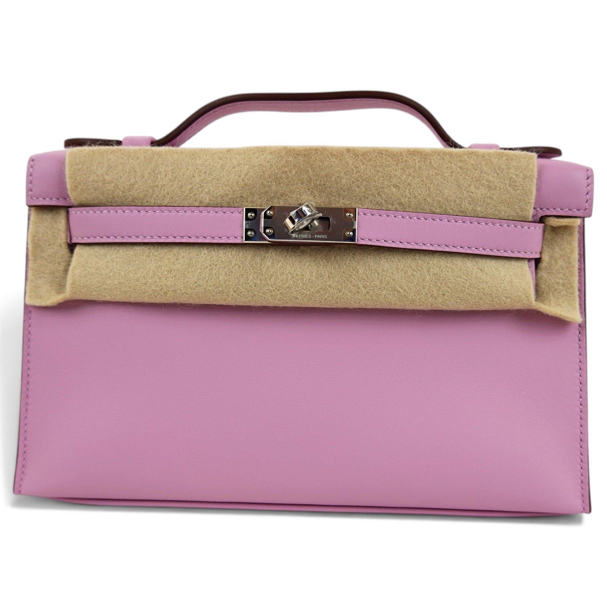 Leather clutch bag