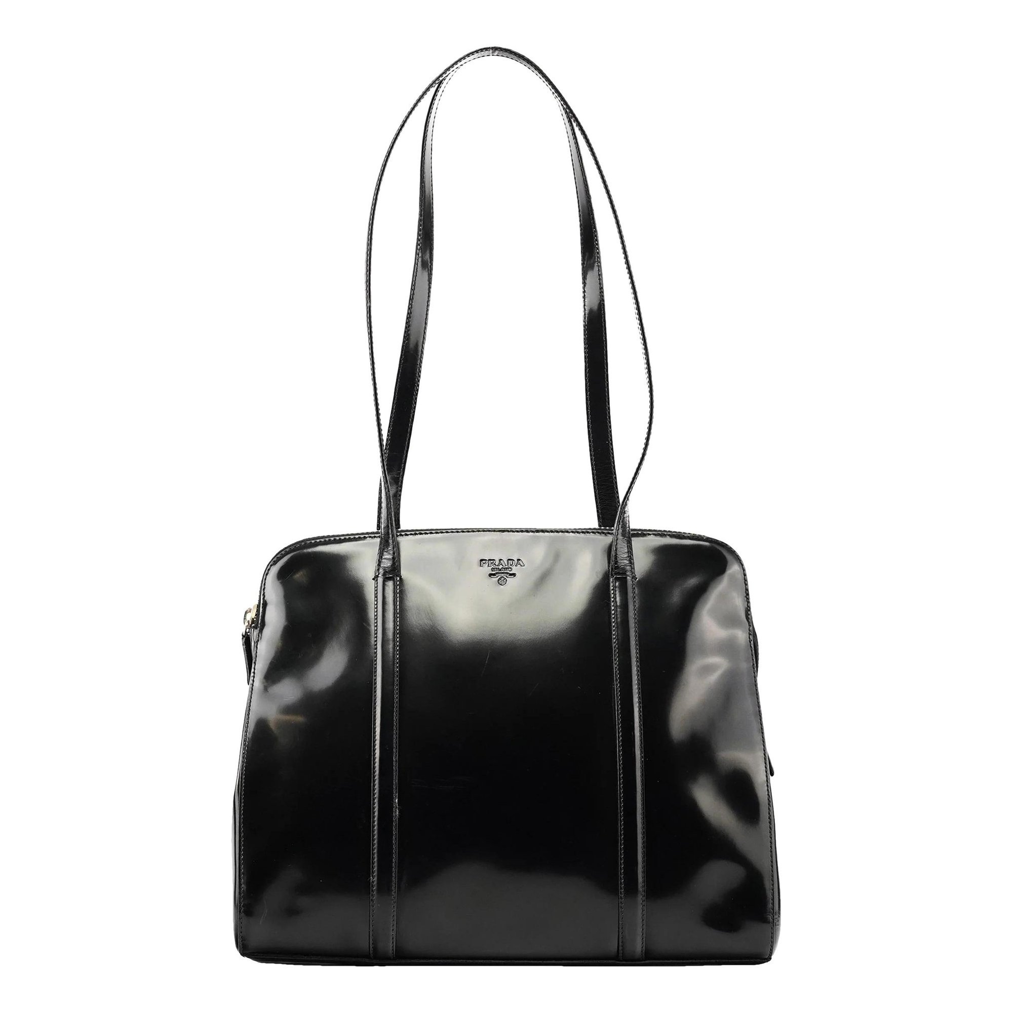 Prada Re-Edition 1995 patent leather tote