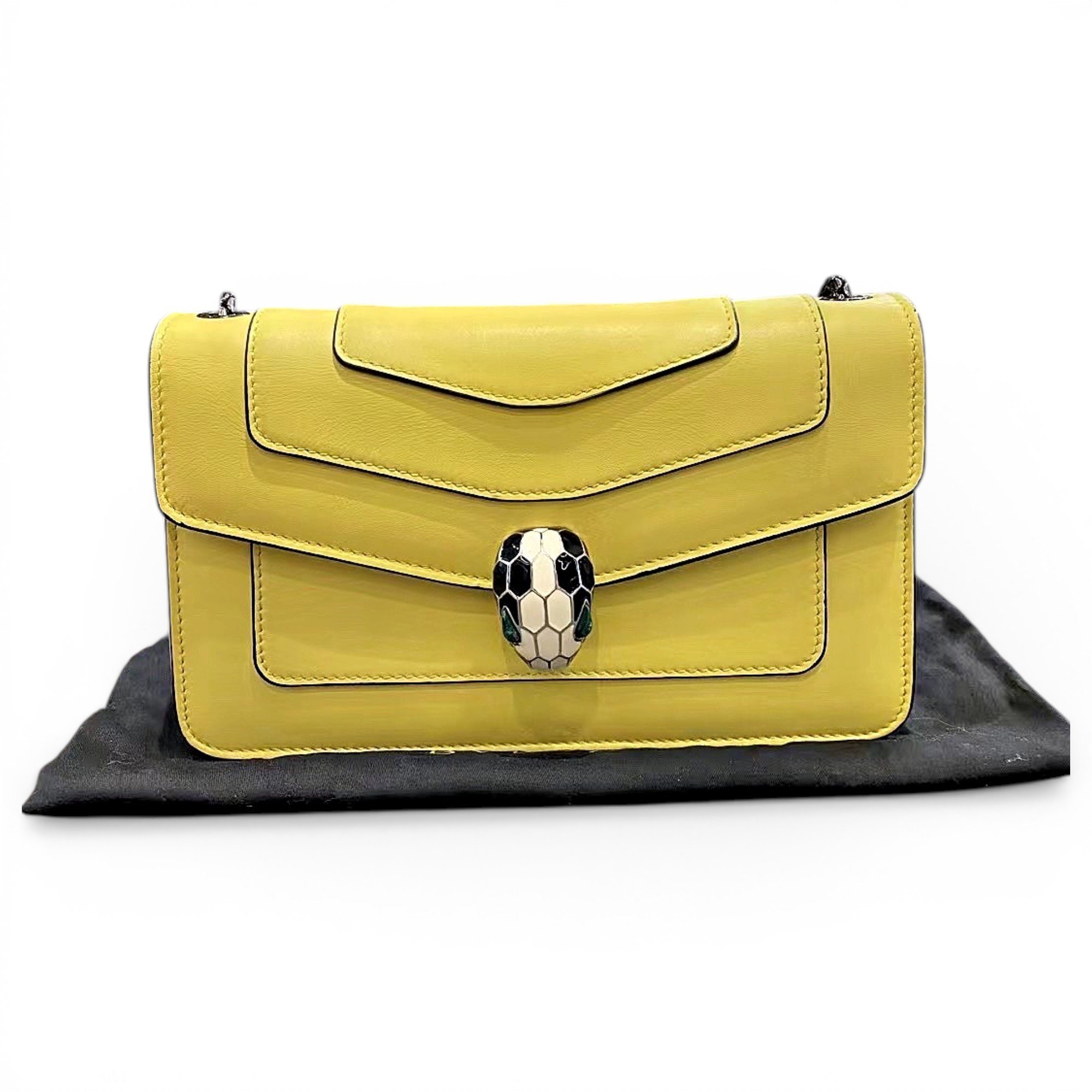 Serpenti leather handbag