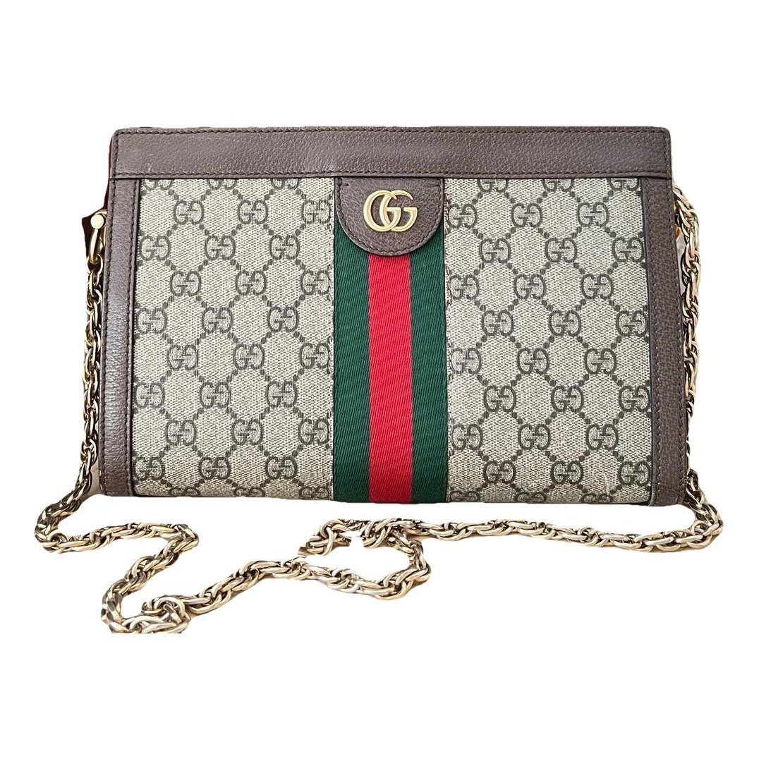 Ophidia Chain leather handbag