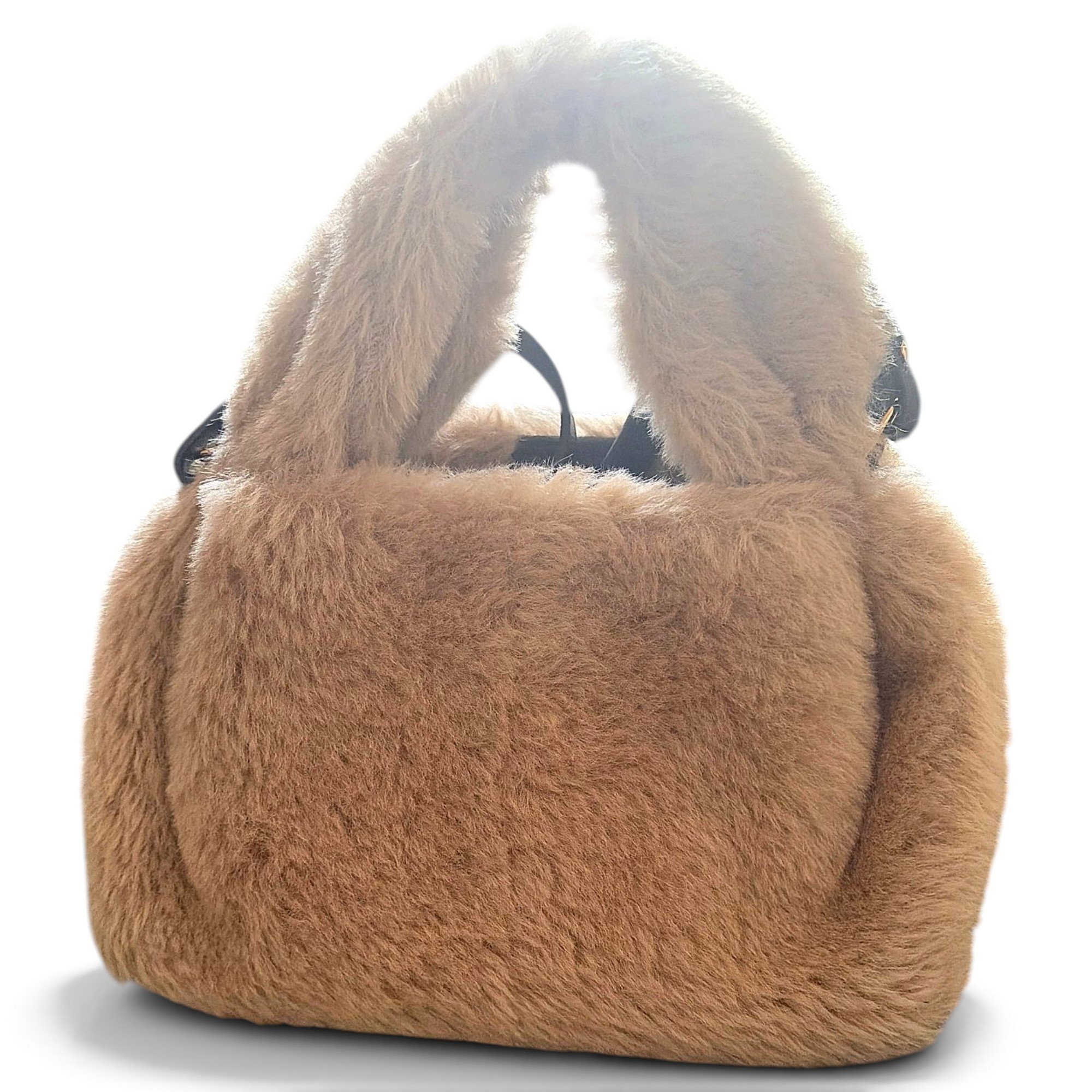 Numéro Neuf faux fur crossbody bag