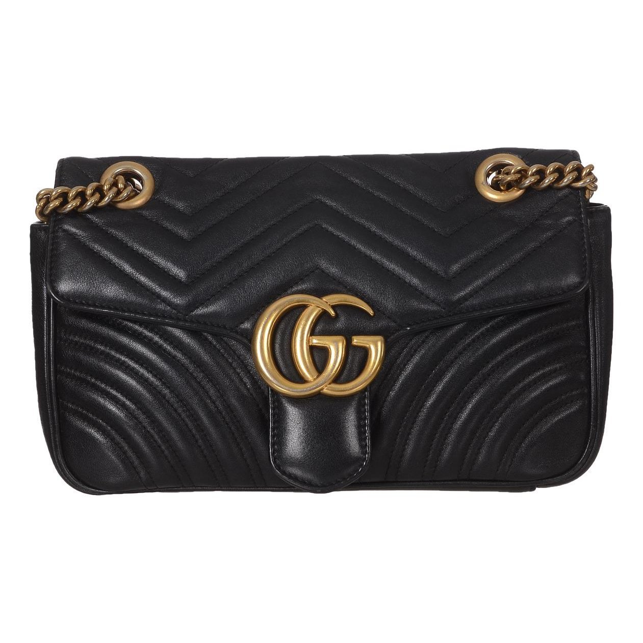 GG Marmont Flap leather crossbody bag