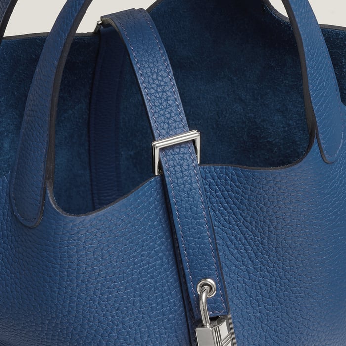 Bleu Tie Picotin Lock 18 Bag