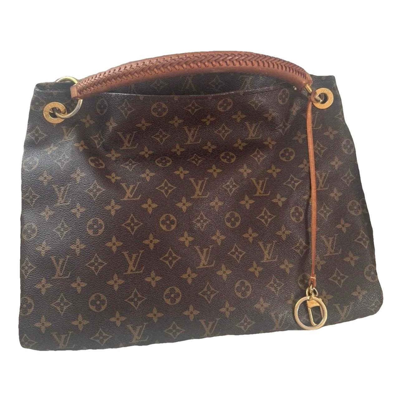 Artsy leather handbag