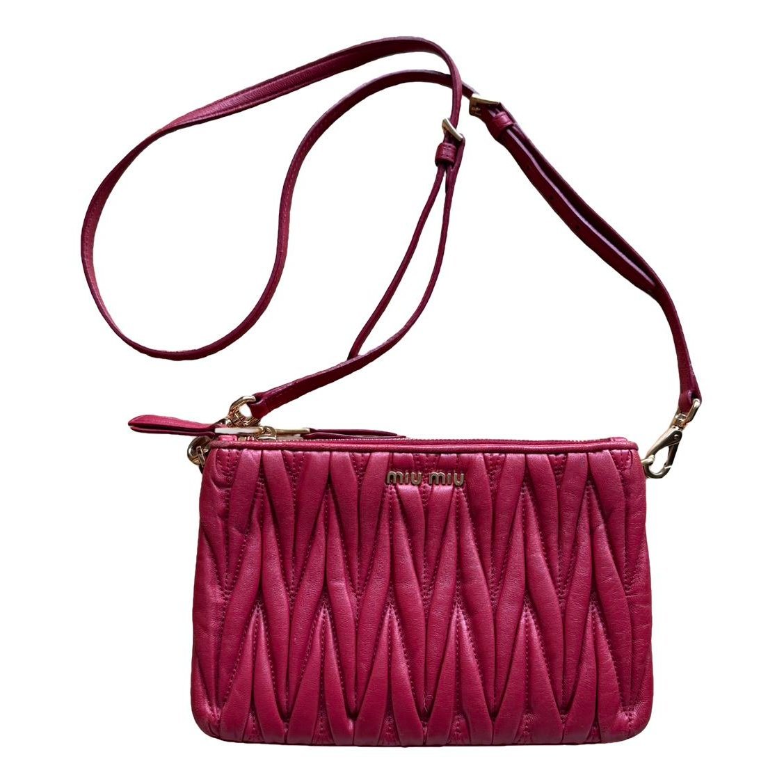 Matelassé leather handbag