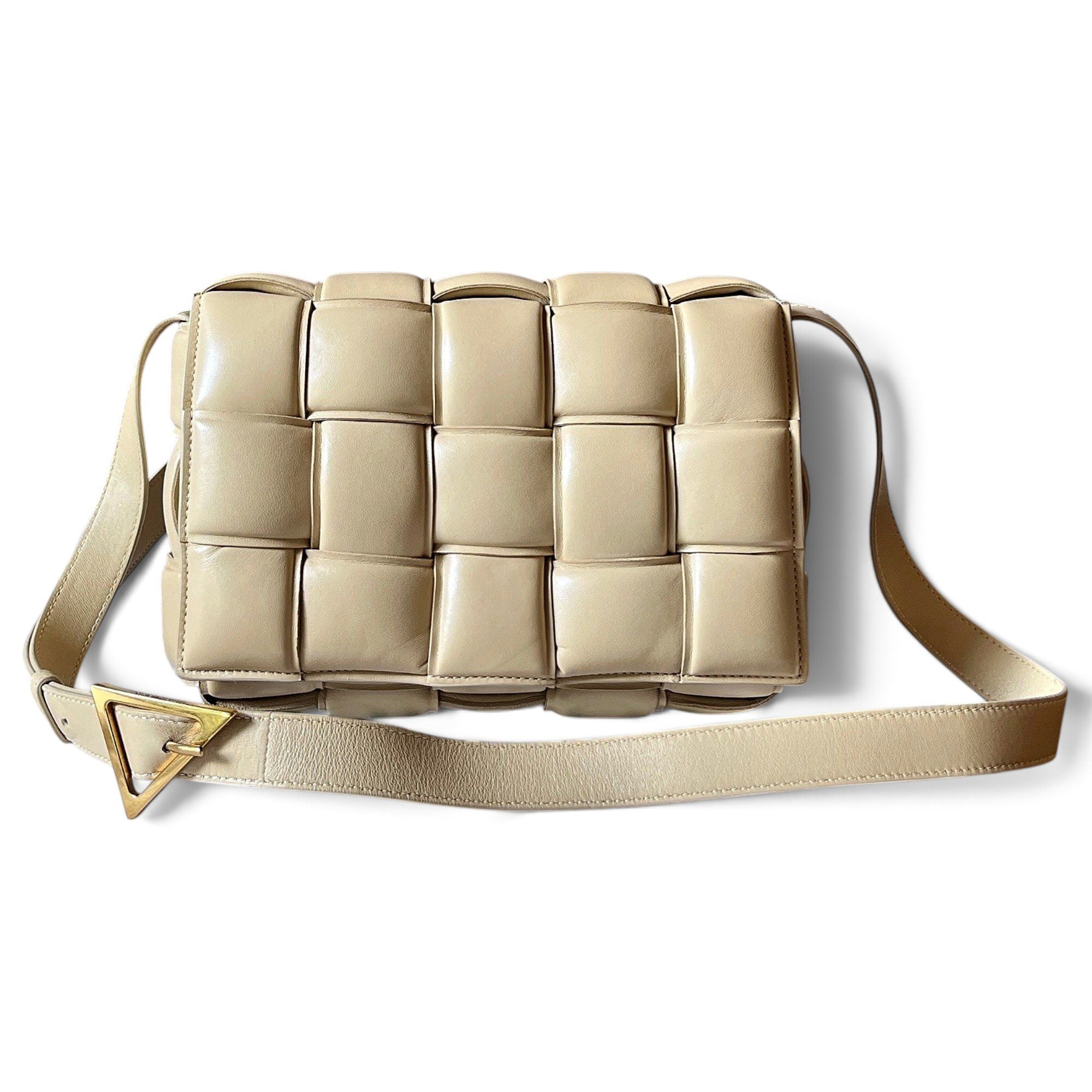 Cassette Padded leather handbag