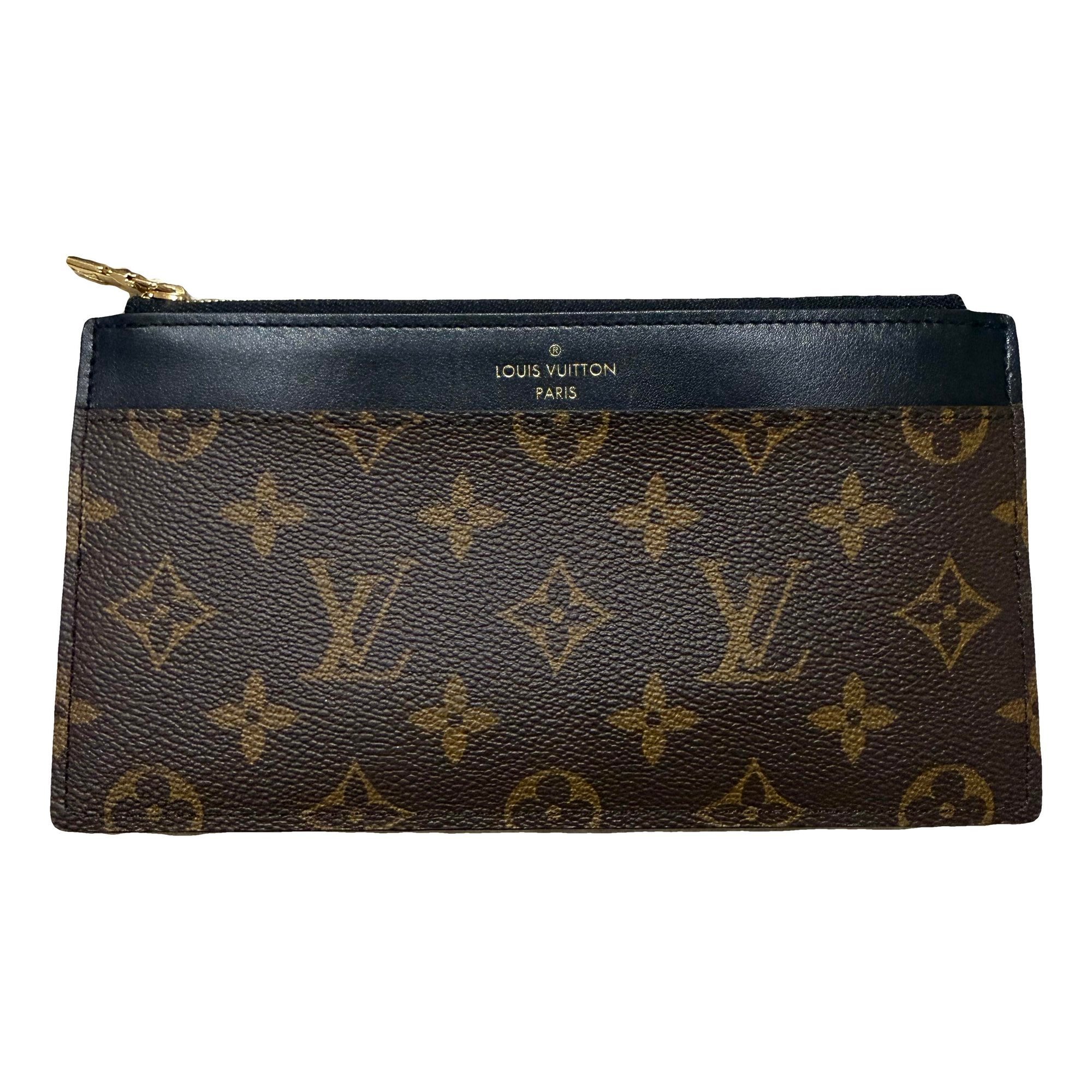 Leather clutch bag