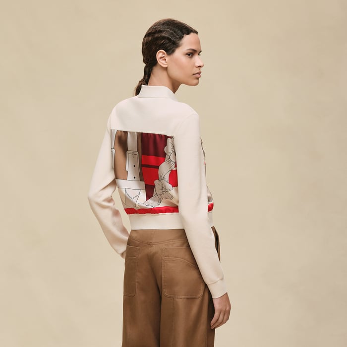 Beige Amande Zipped Jacket
