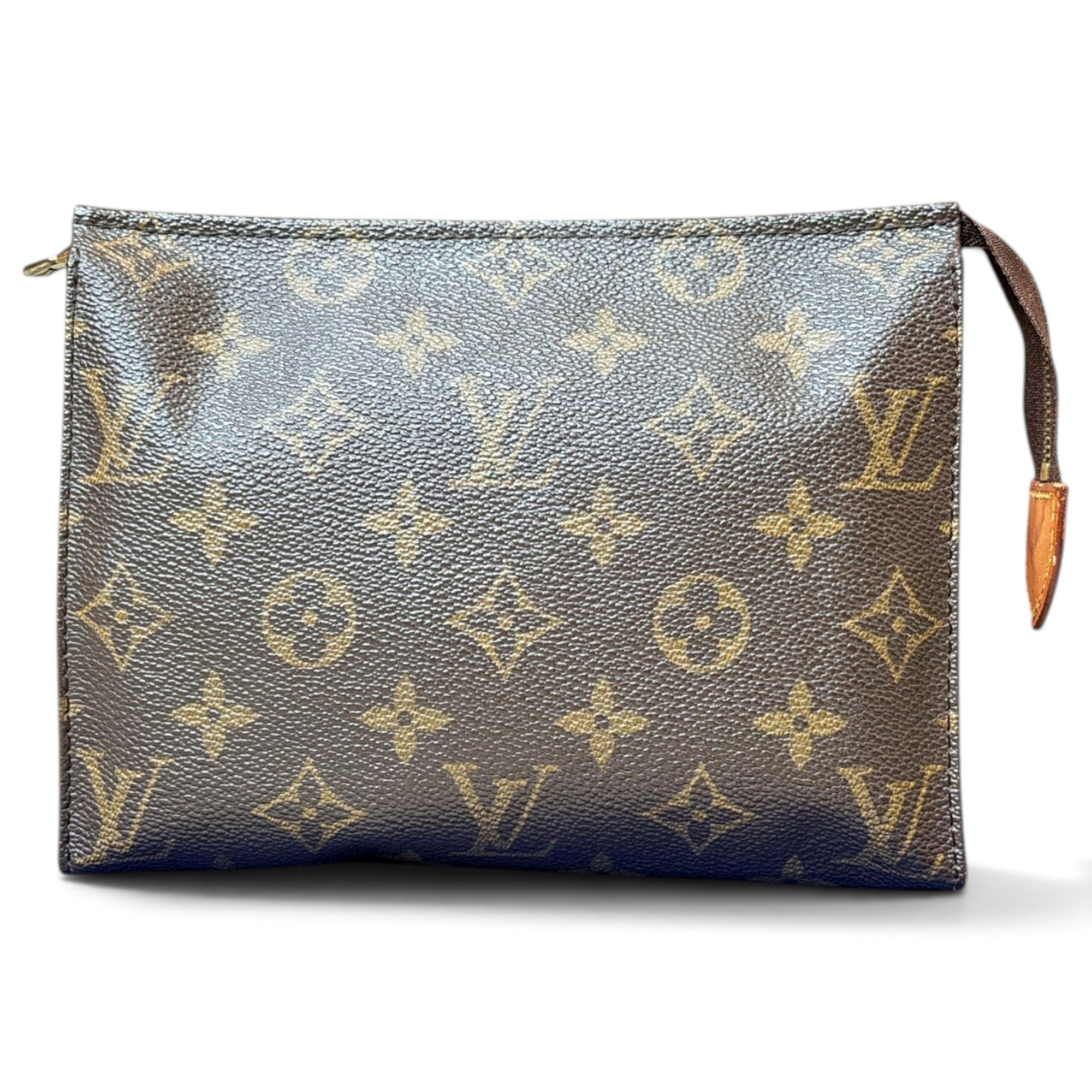Leather clutch bag