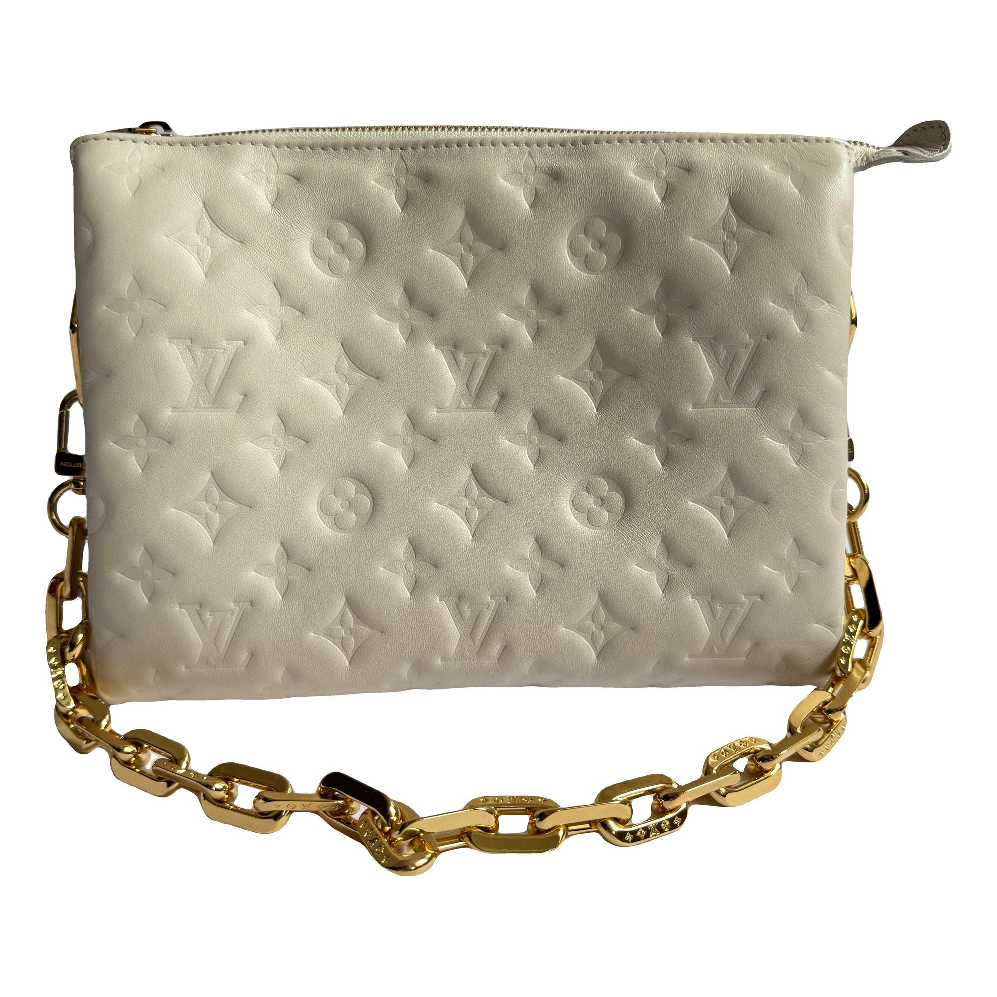 Coussin leather handbag
