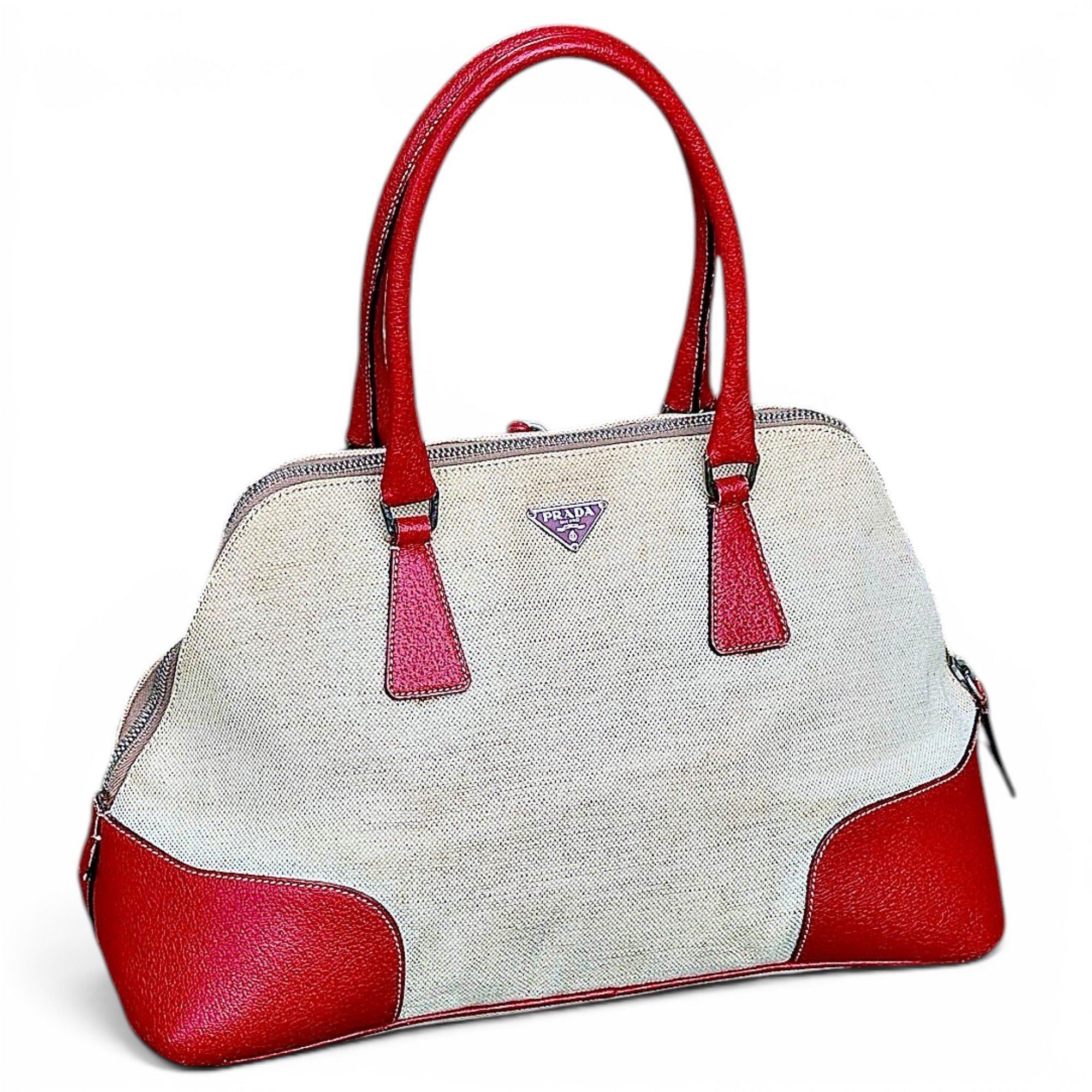 Promenade leather bowling bag