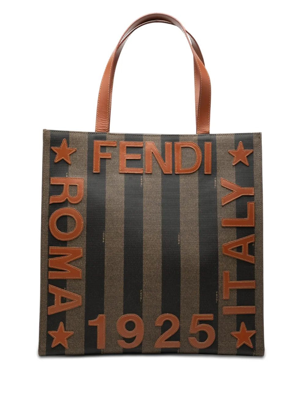 20th Century Pequin Coated Canvas Logo tote bag