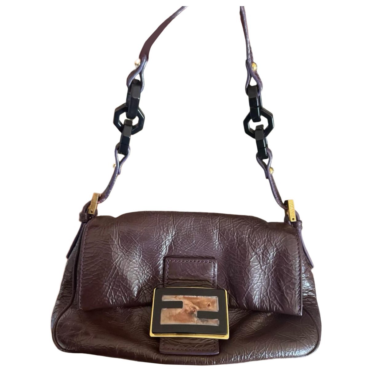 Baguette leather handbag