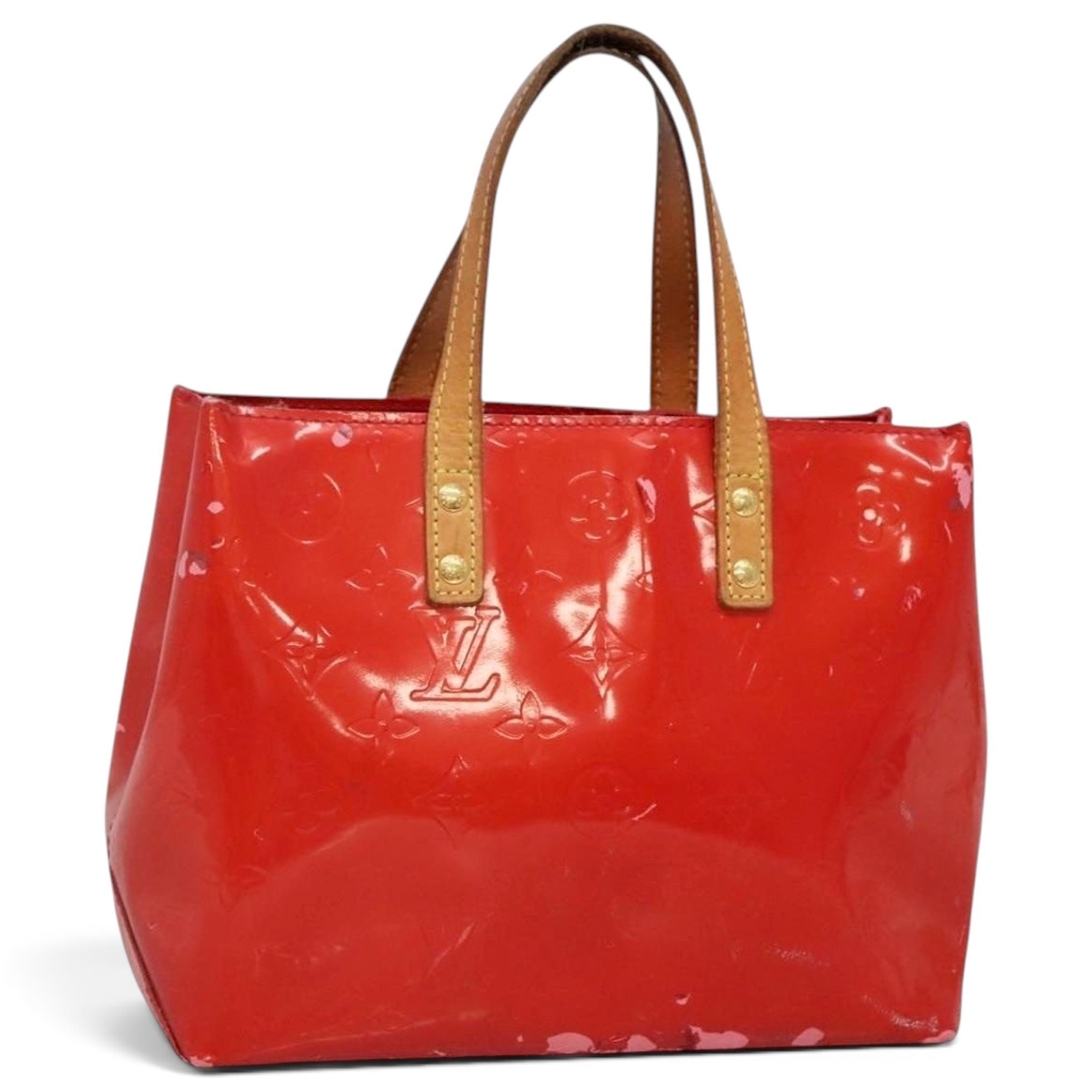 Reade patent leather handbag