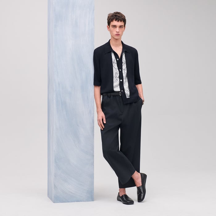 Chemise manches courtes « double devant »