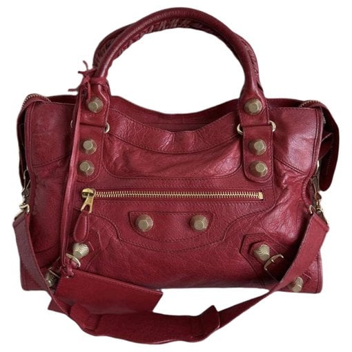 Classic Metalic leather handbag