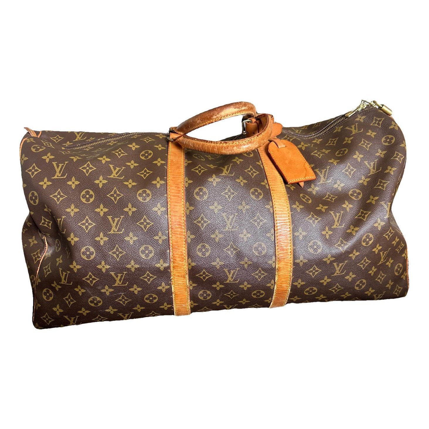 Keepall leather travel bag