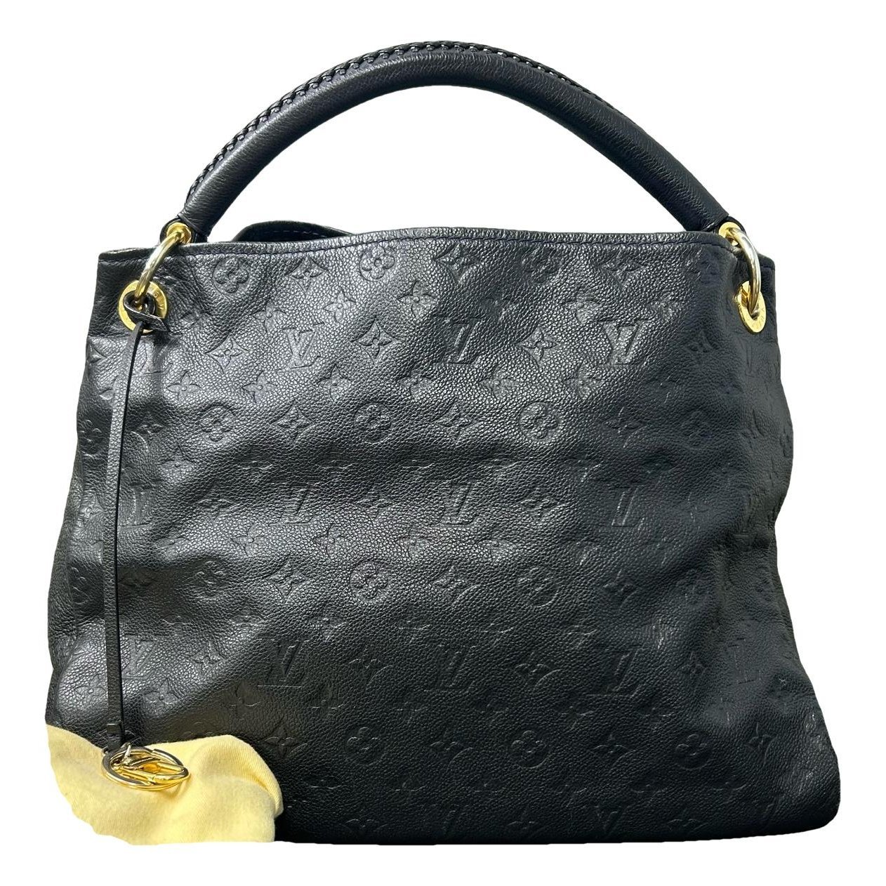 Artsy leather handbag