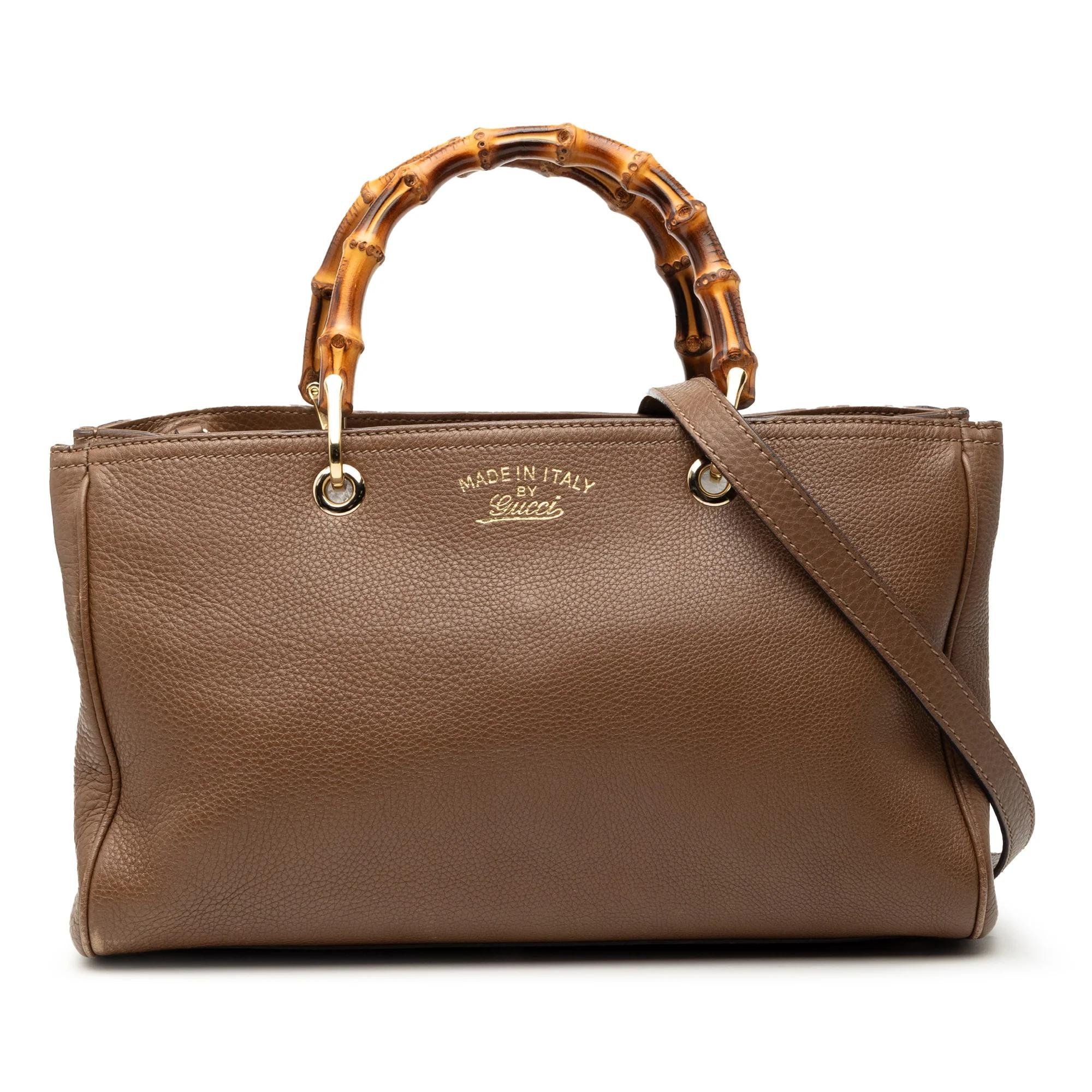 Bamboo pony-style calfskin satchel