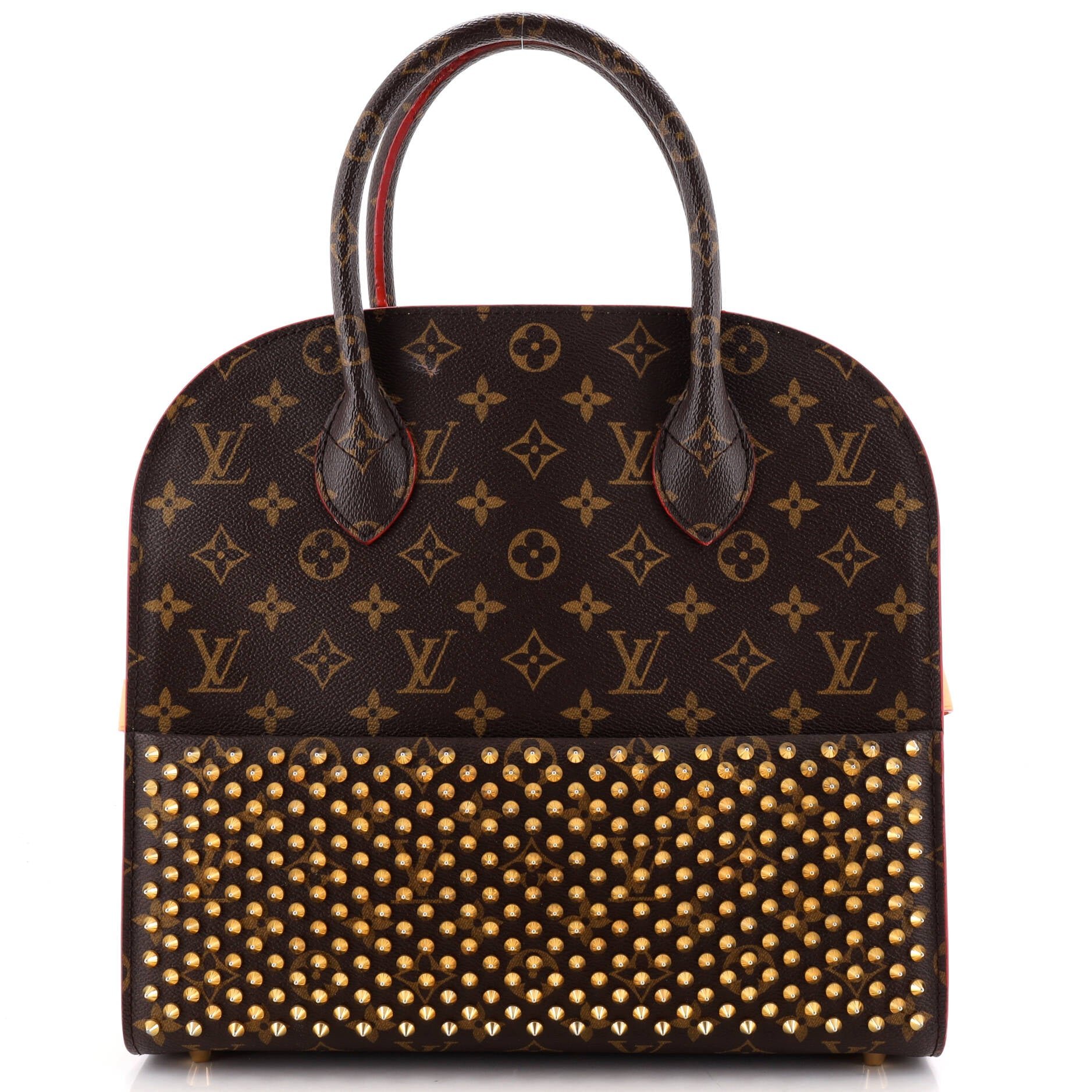 Louis Vuitton x Christian Louboutin Shopping Bag Calf Hair and Monogram Canvas