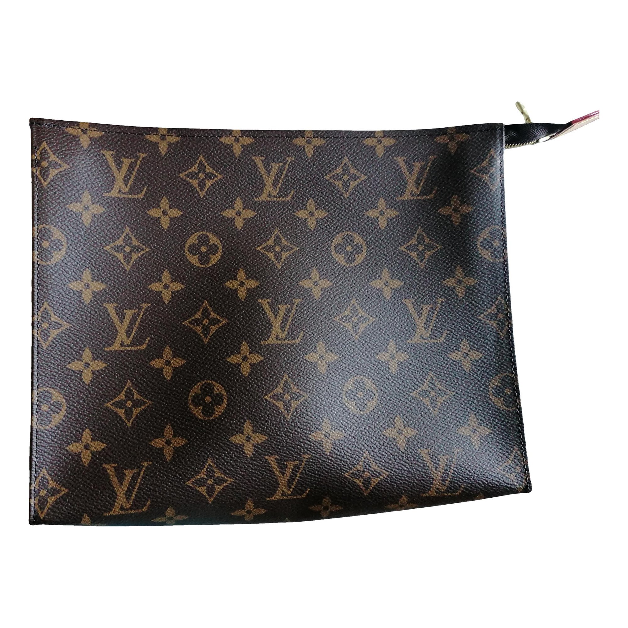 Leather clutch bag