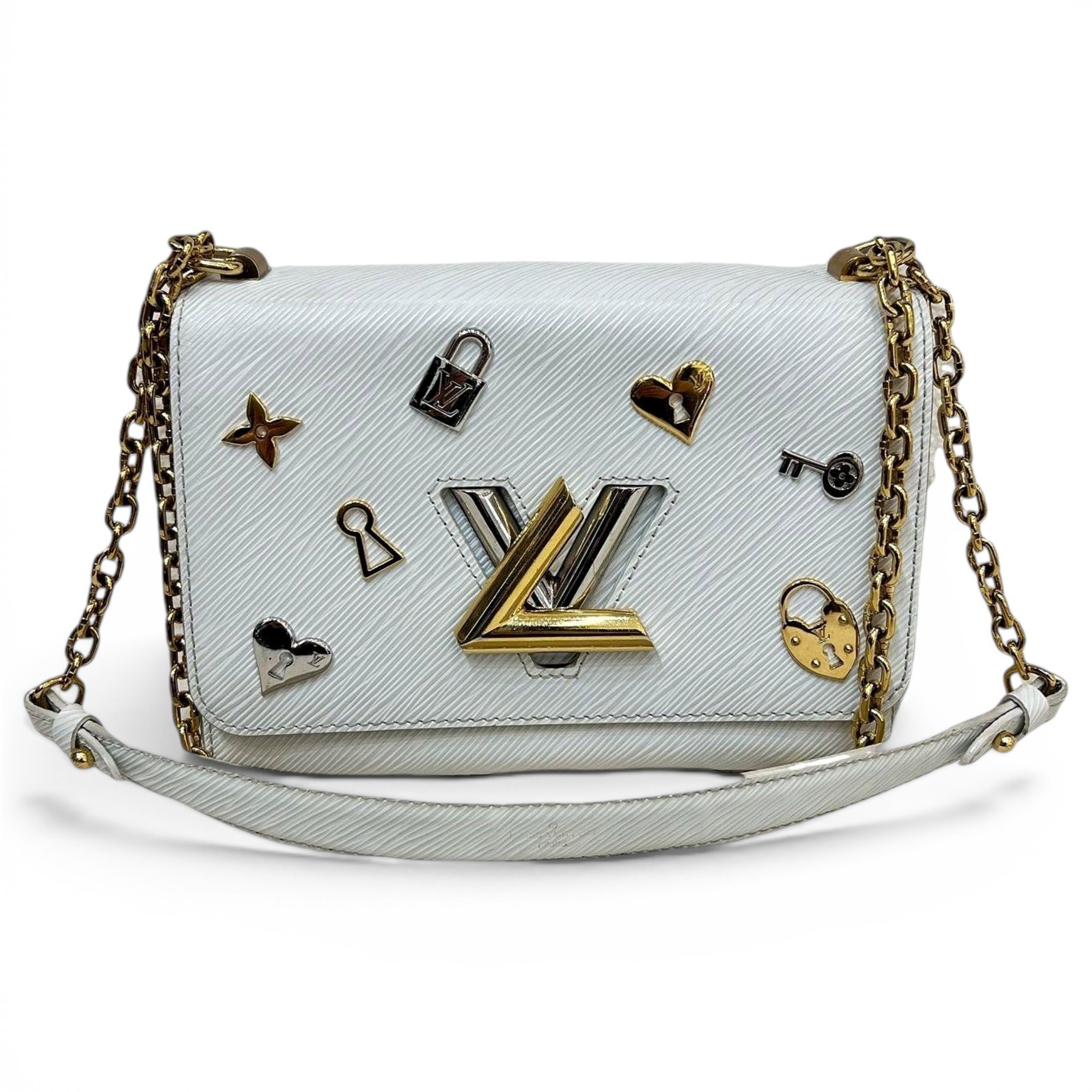Twist leather handbag