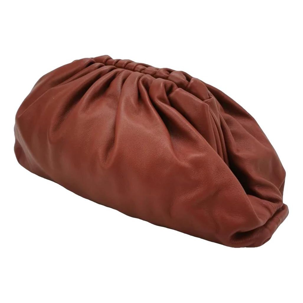 Pouch leather handbag