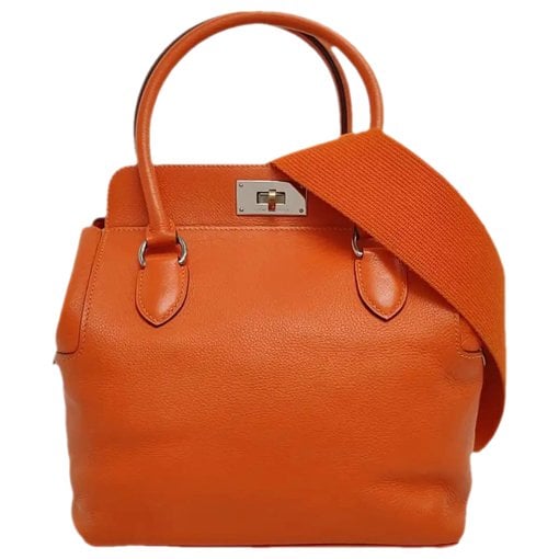 Toolbox leather handbag