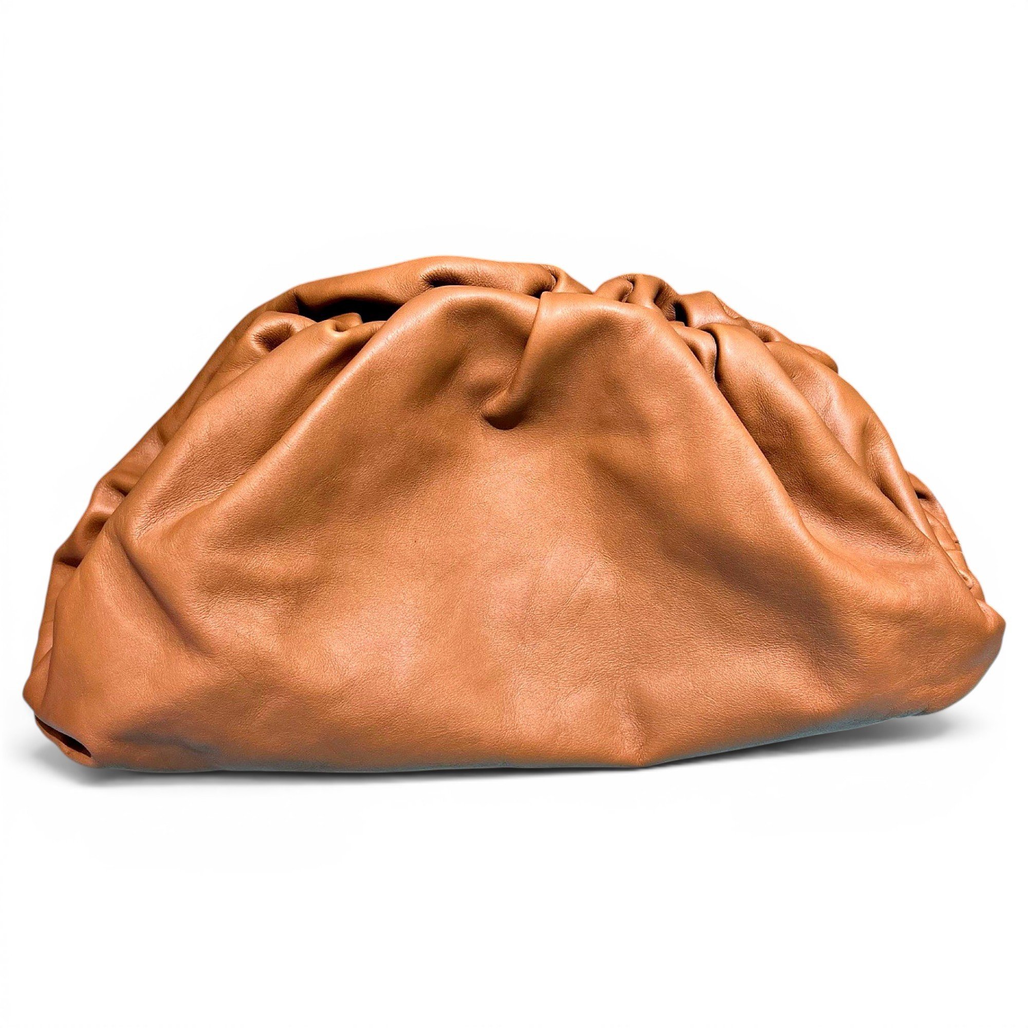 Pouch leather clutch bag
