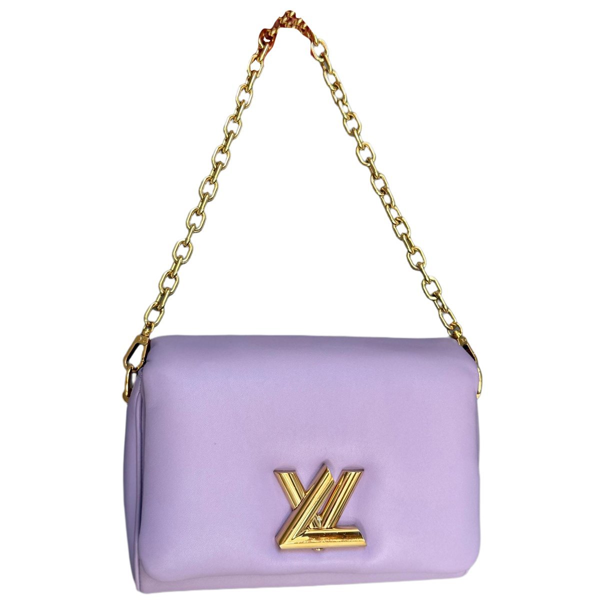 Twist leather handbag