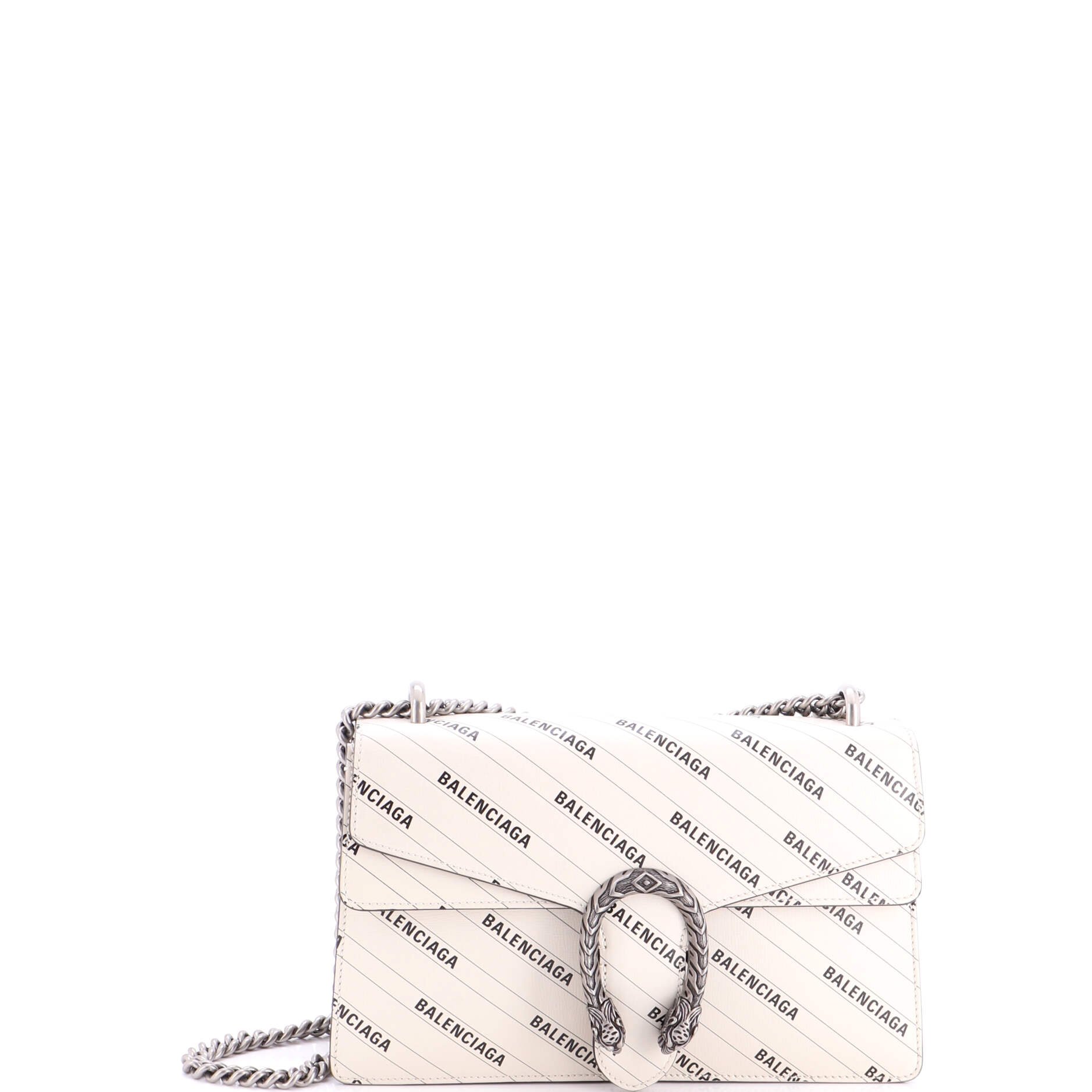 x Balenciaga The Hacker Project Dionysus Bag Logo Printed Leather Small