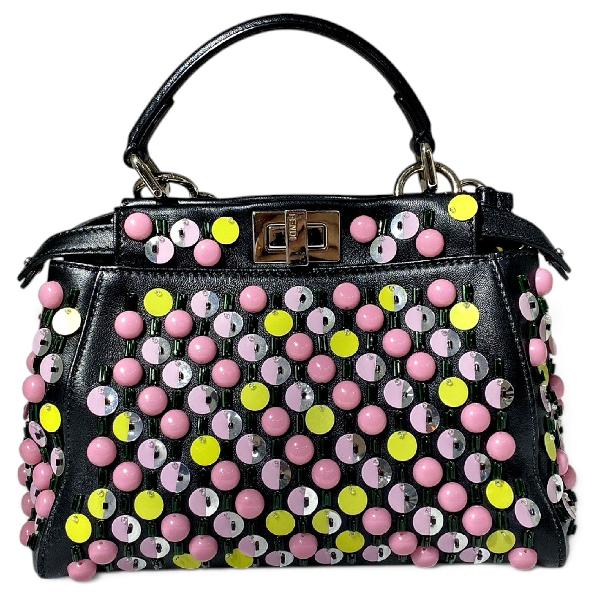Peekaboo leather handbag