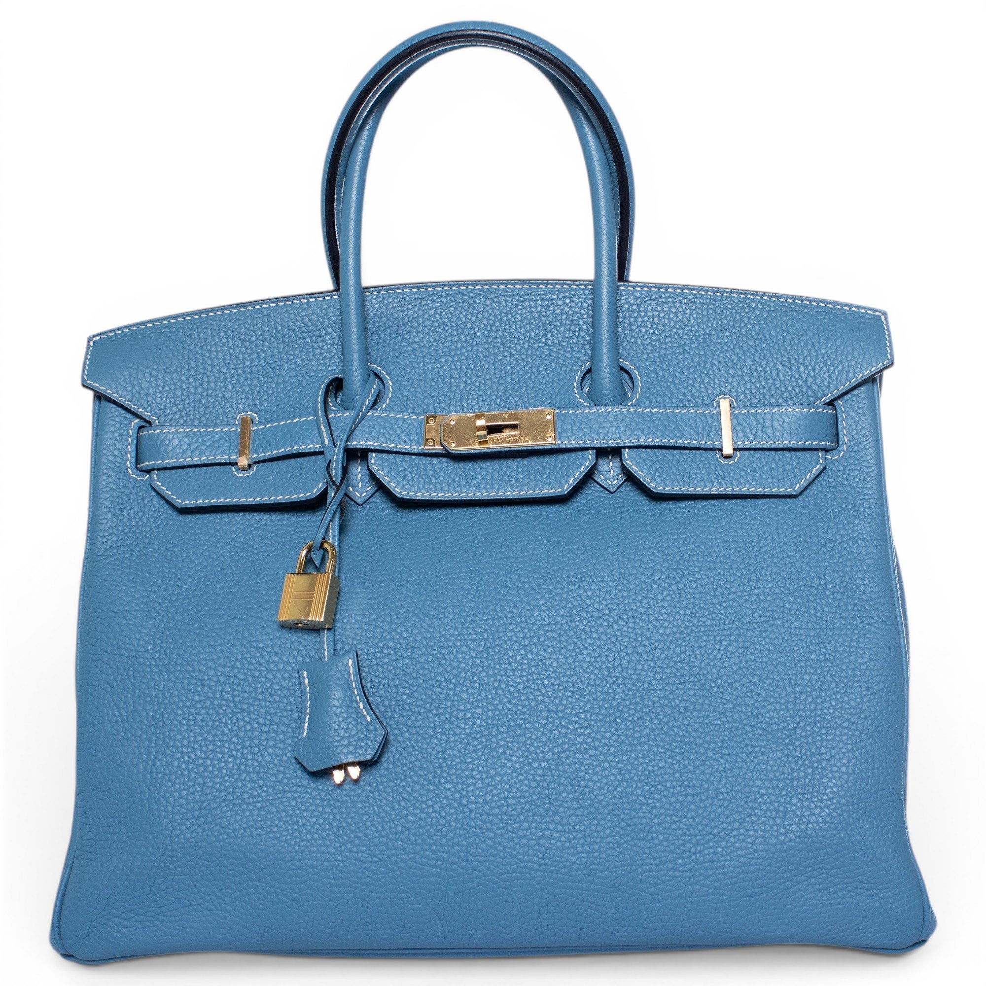 Birkin 35 leather handbag