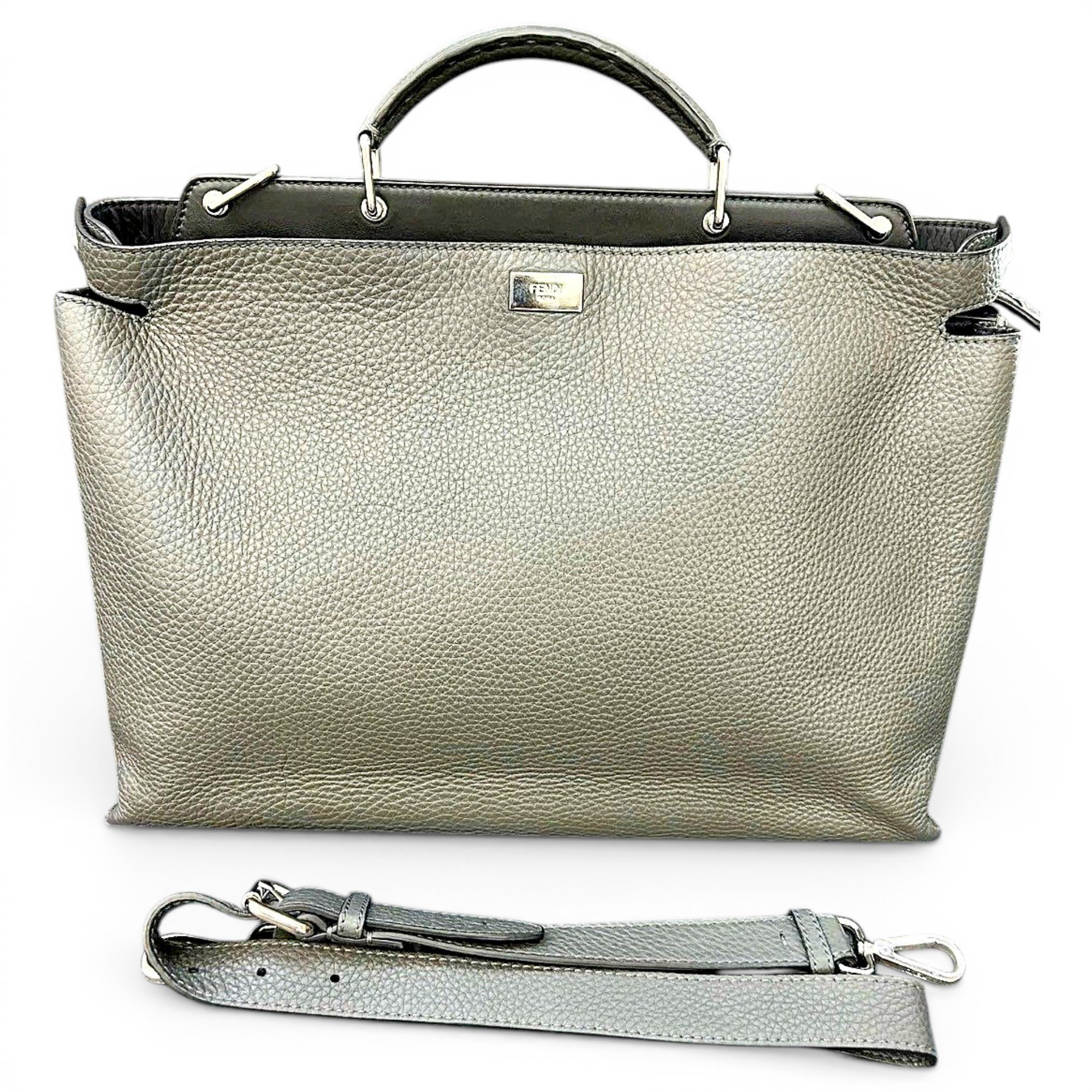 Peekaboo leather handbag