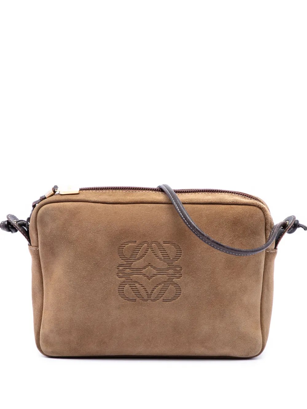 1990-2010 Suede Anagram crossbody bag