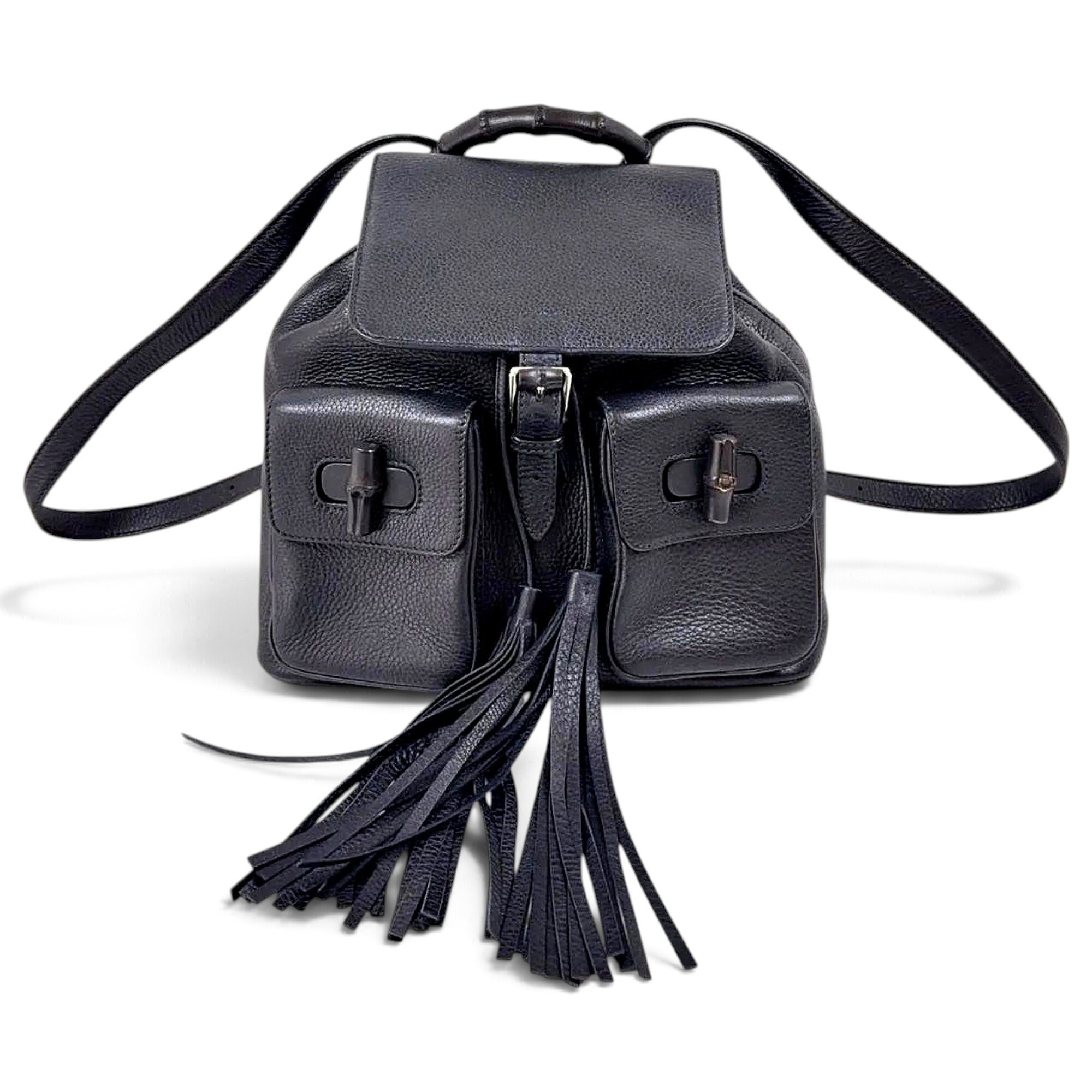 Leather backpack