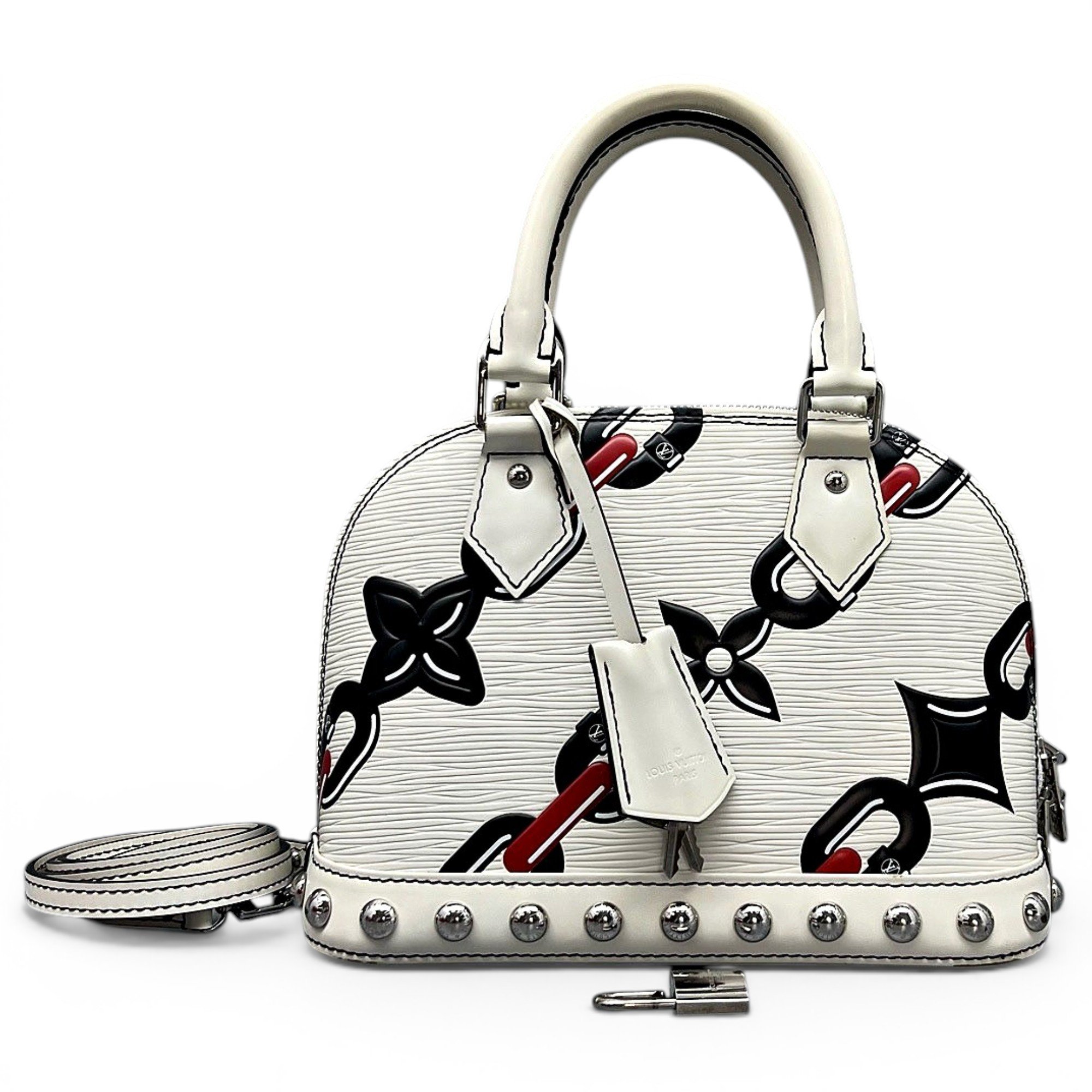 Louis Vuitton Alma BB leather handbag