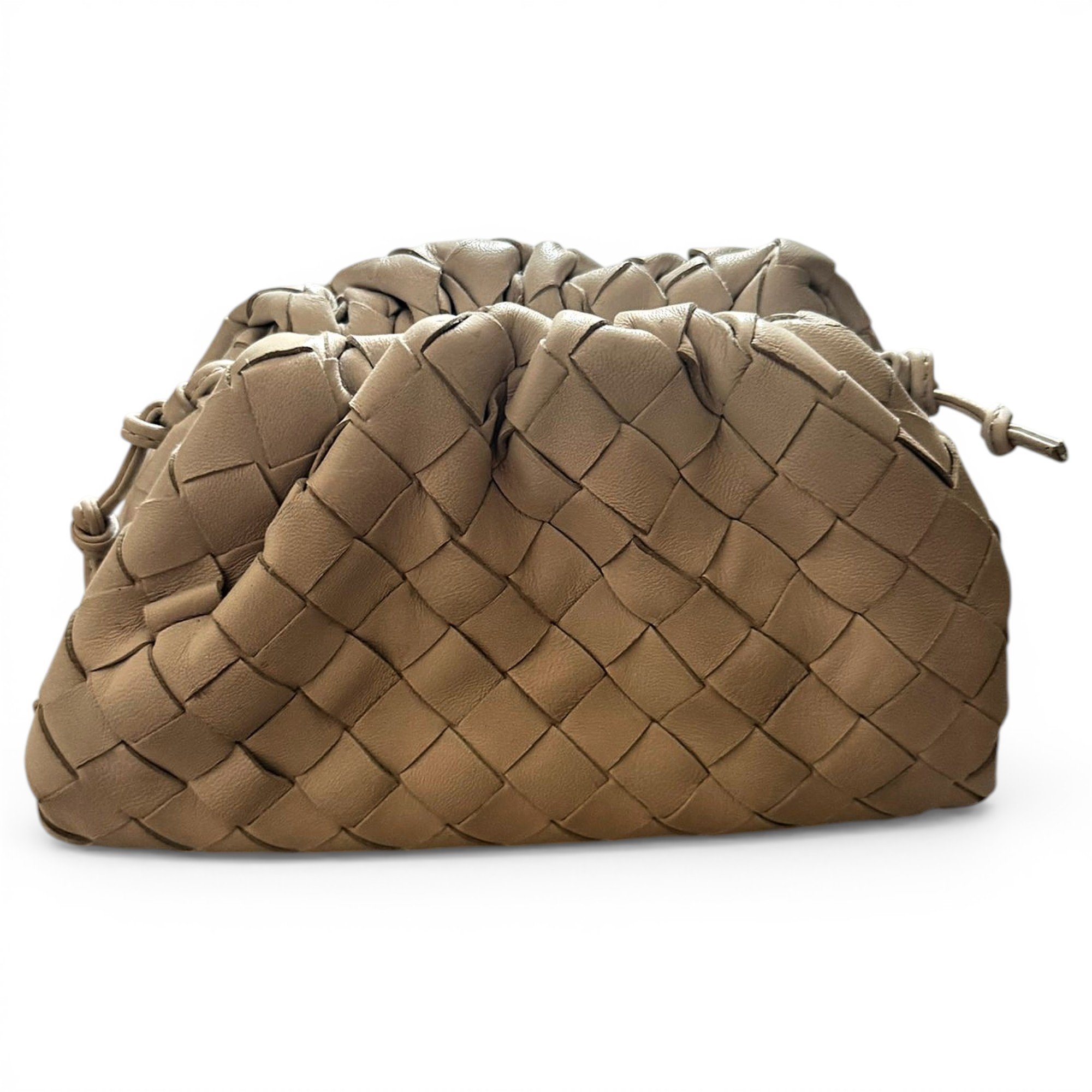 Pouch leather crossbody bag