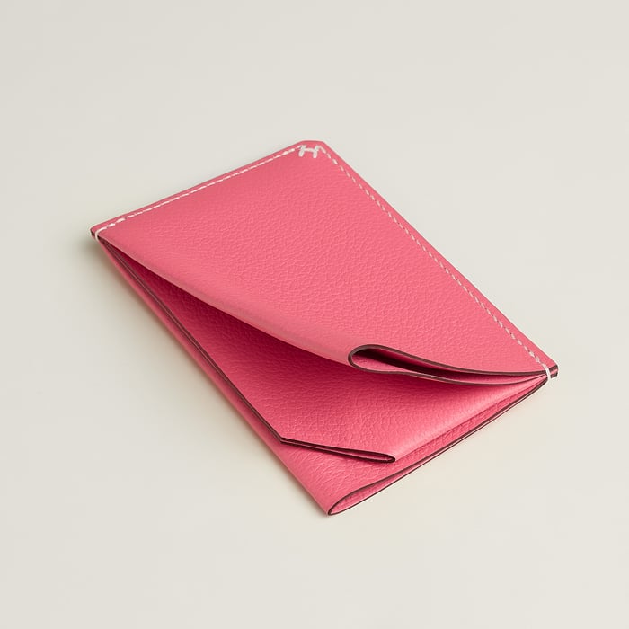Rose Azalée H Sellier Card Holder