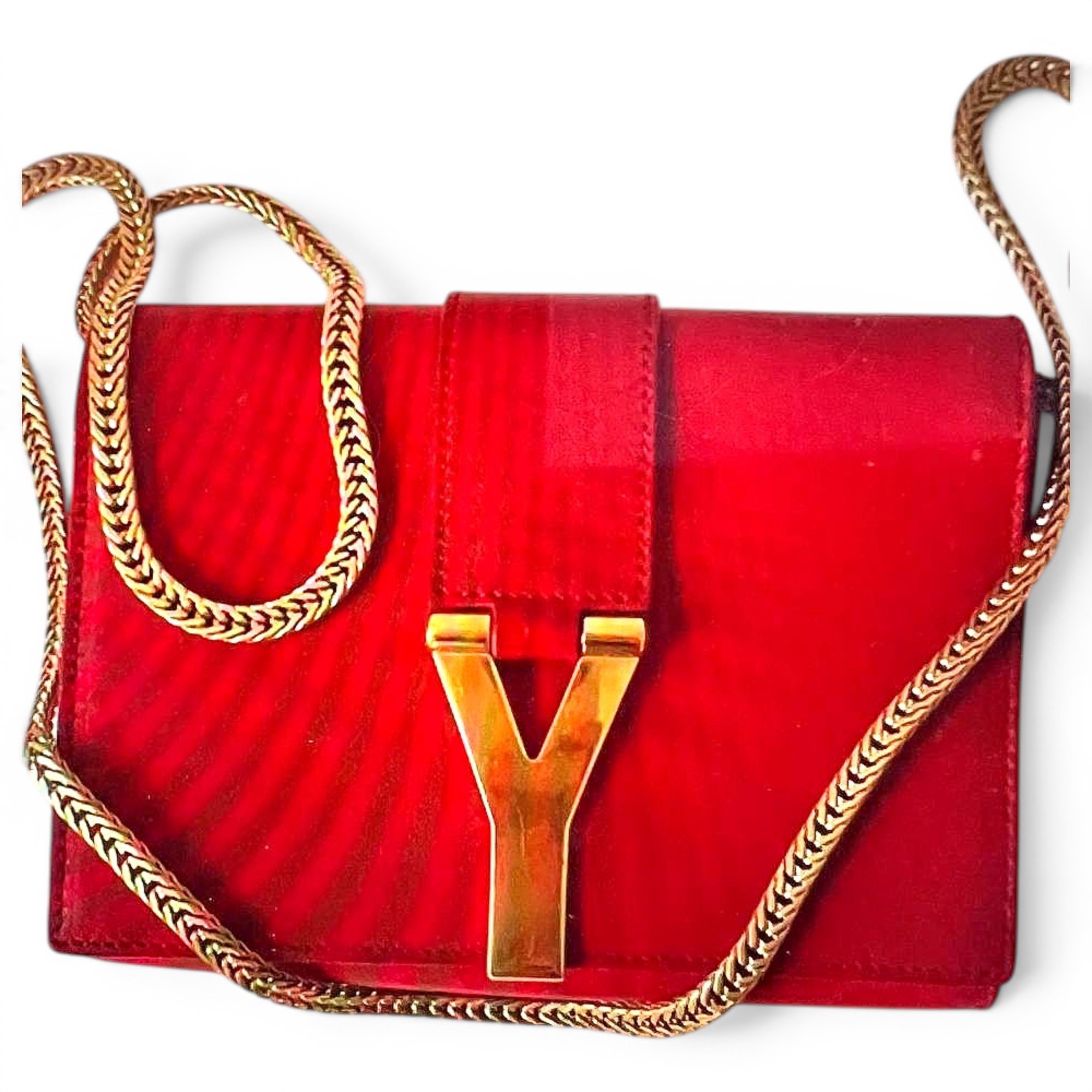 Leather clutch bag