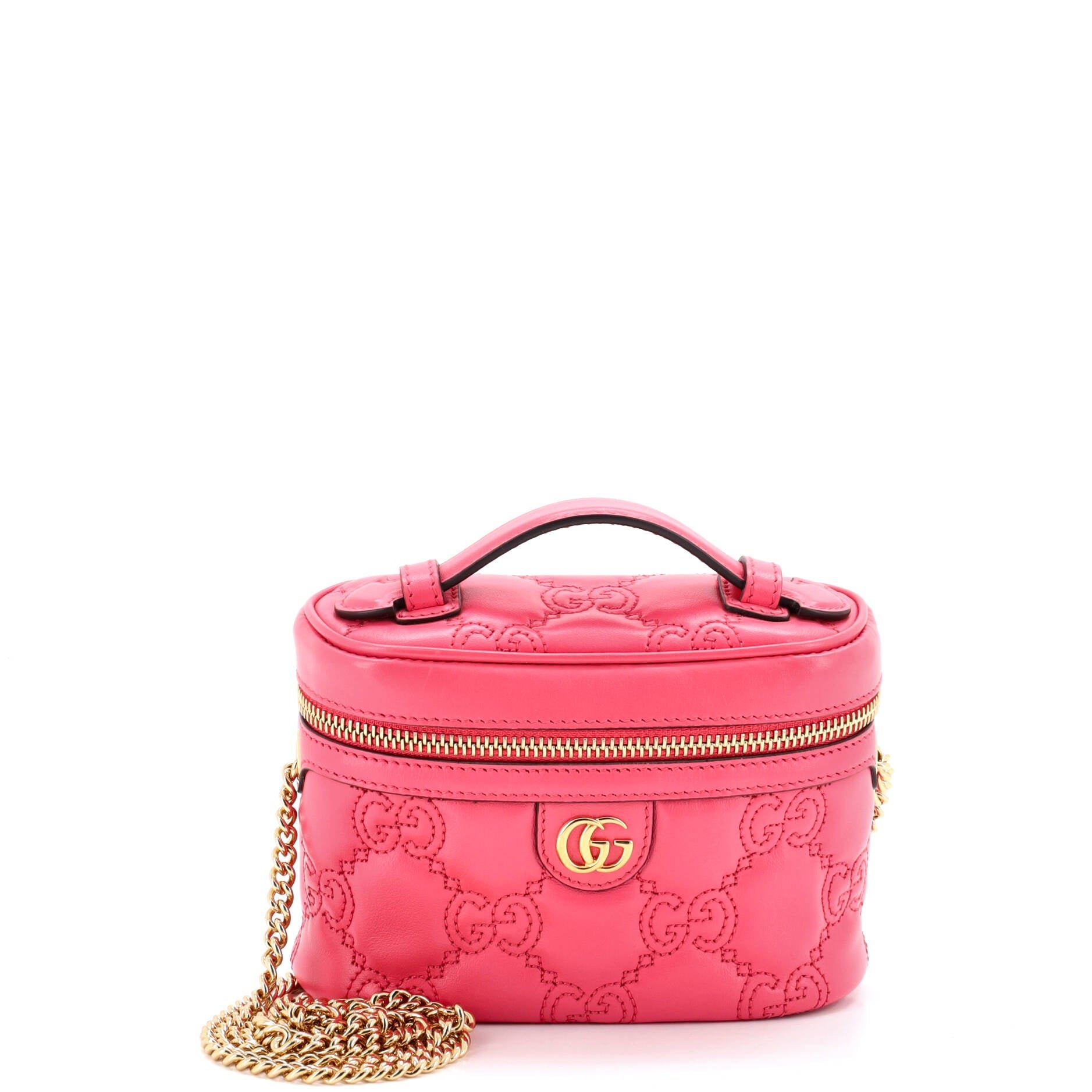 Top Handle Vanity Chain Bag GG Matelasse Leather Mini