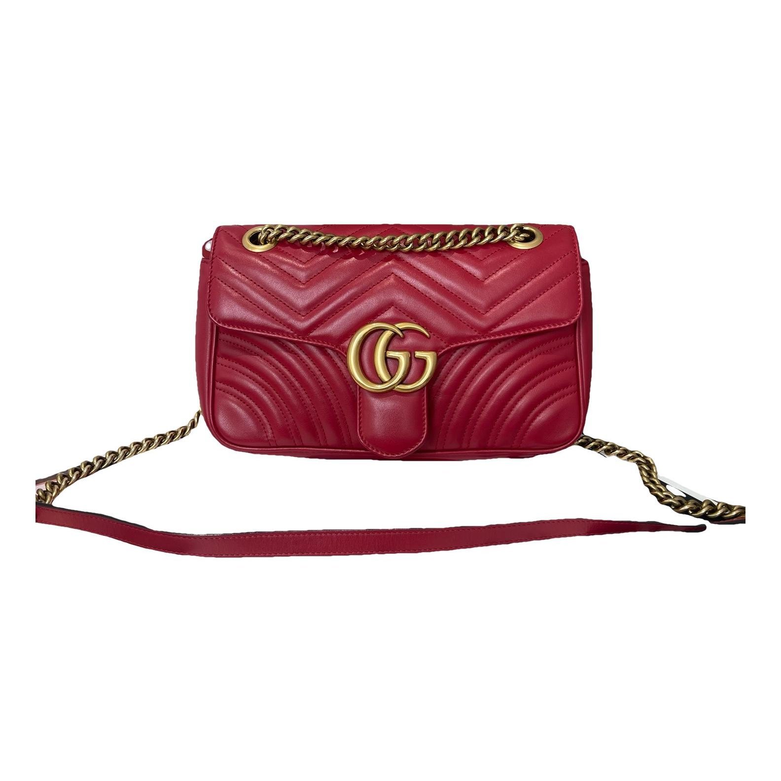 GG Marmont Flap leather handbag