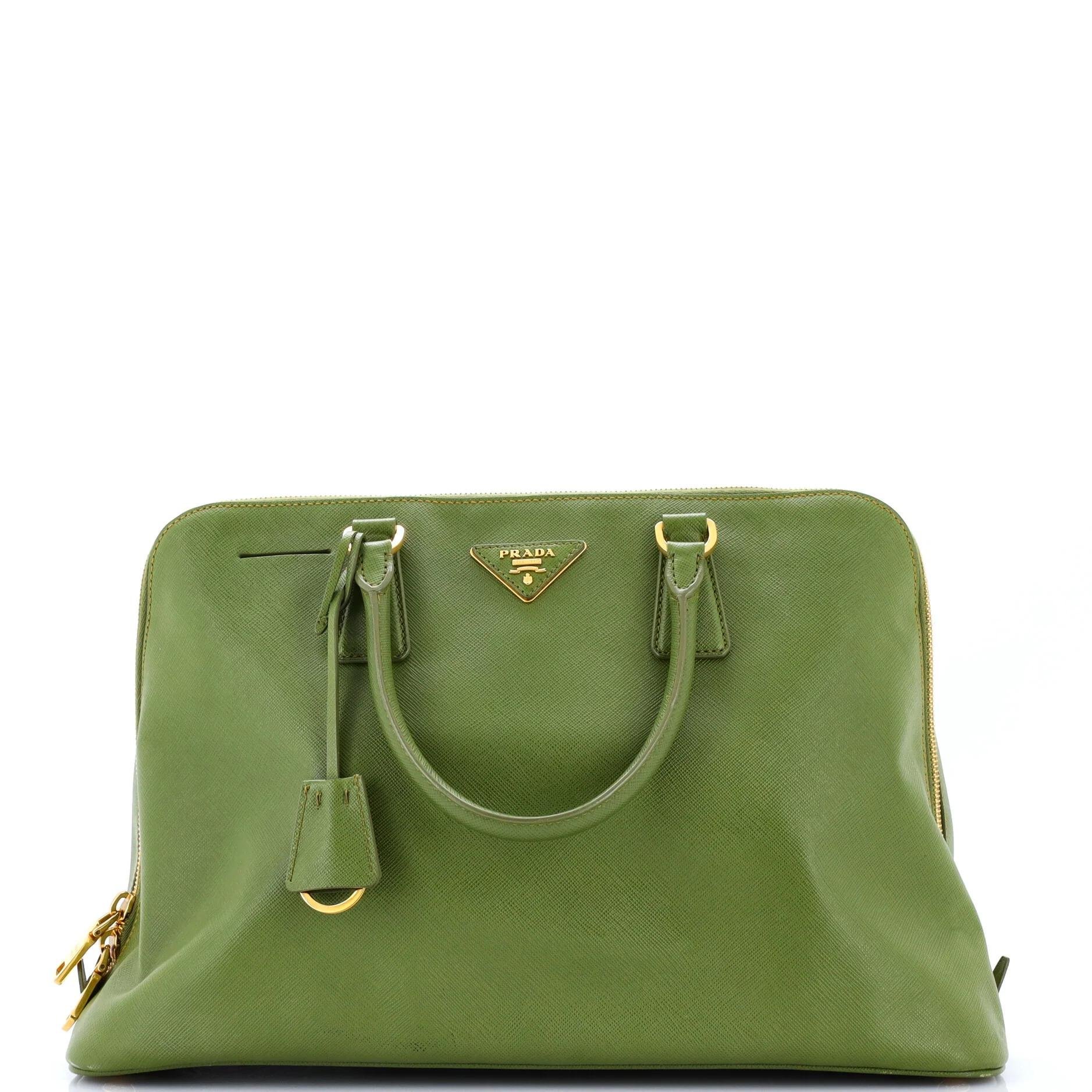 Promenade leather bowling bag