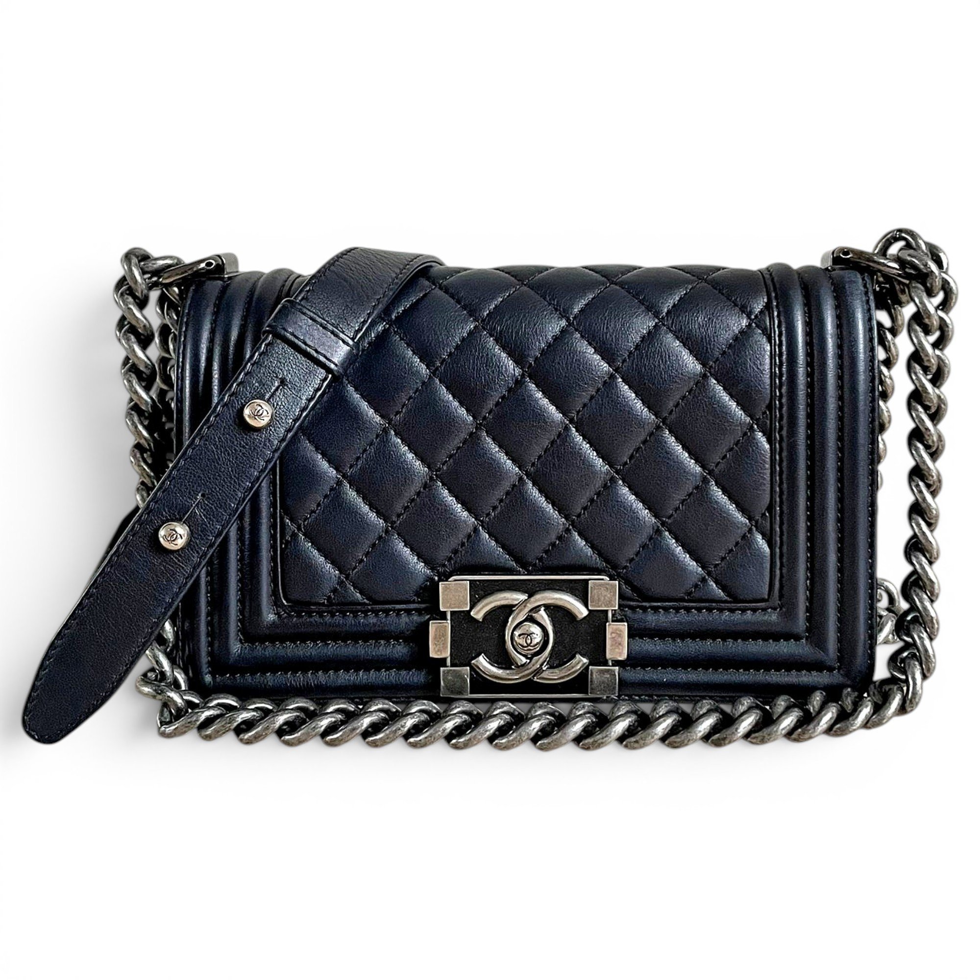 Boy leather crossbody bag