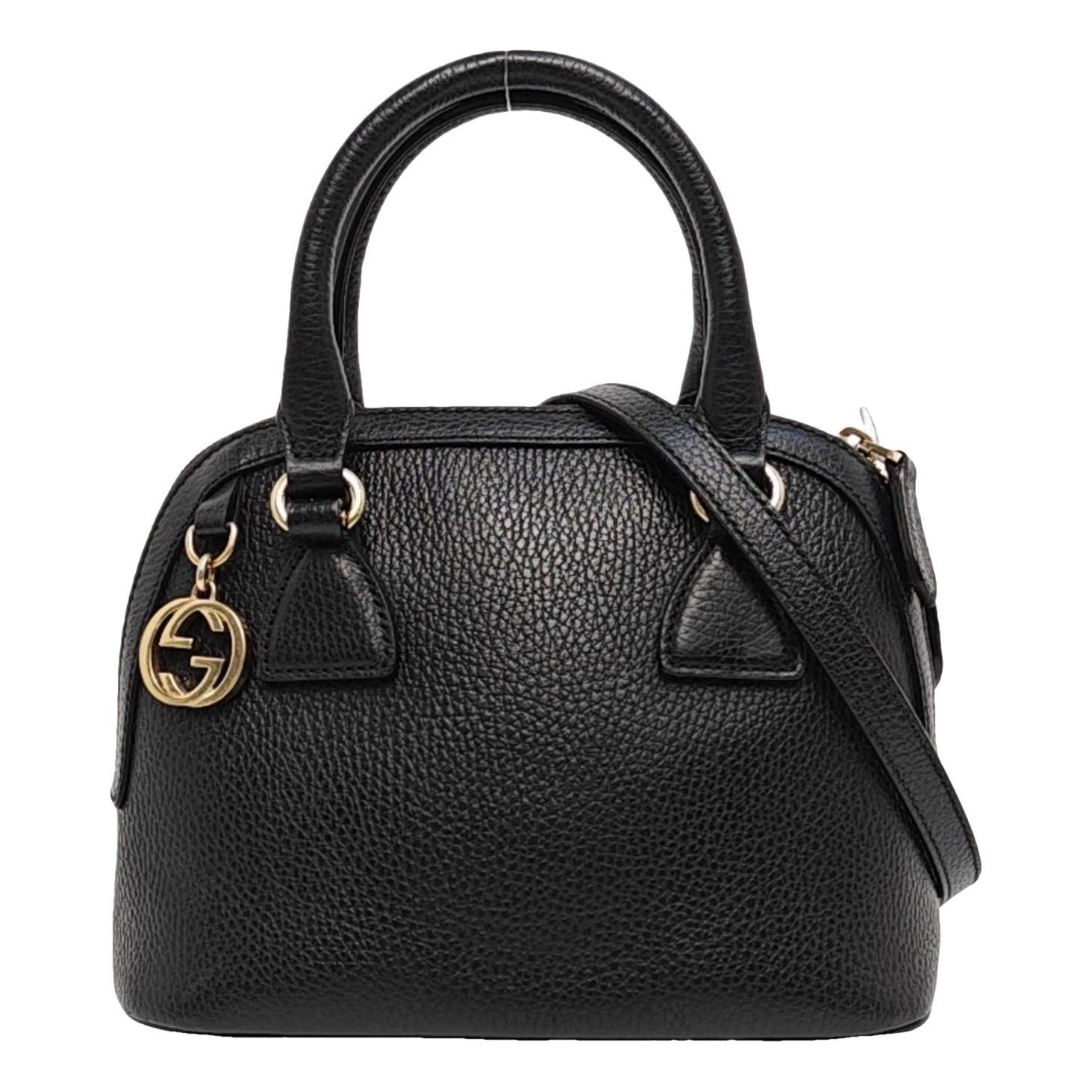 Dôme leather handbag