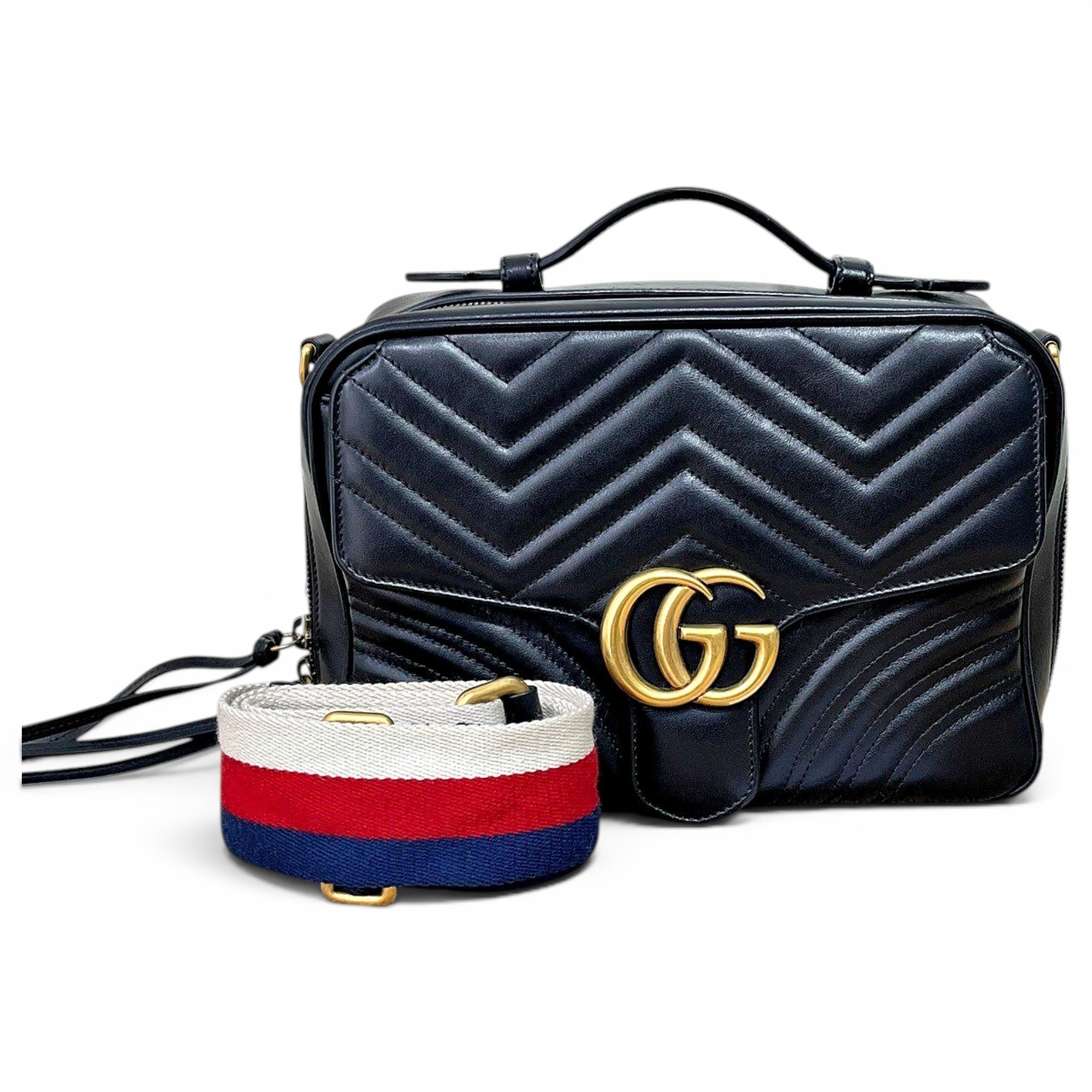 GG Marmont Flap leather handbag