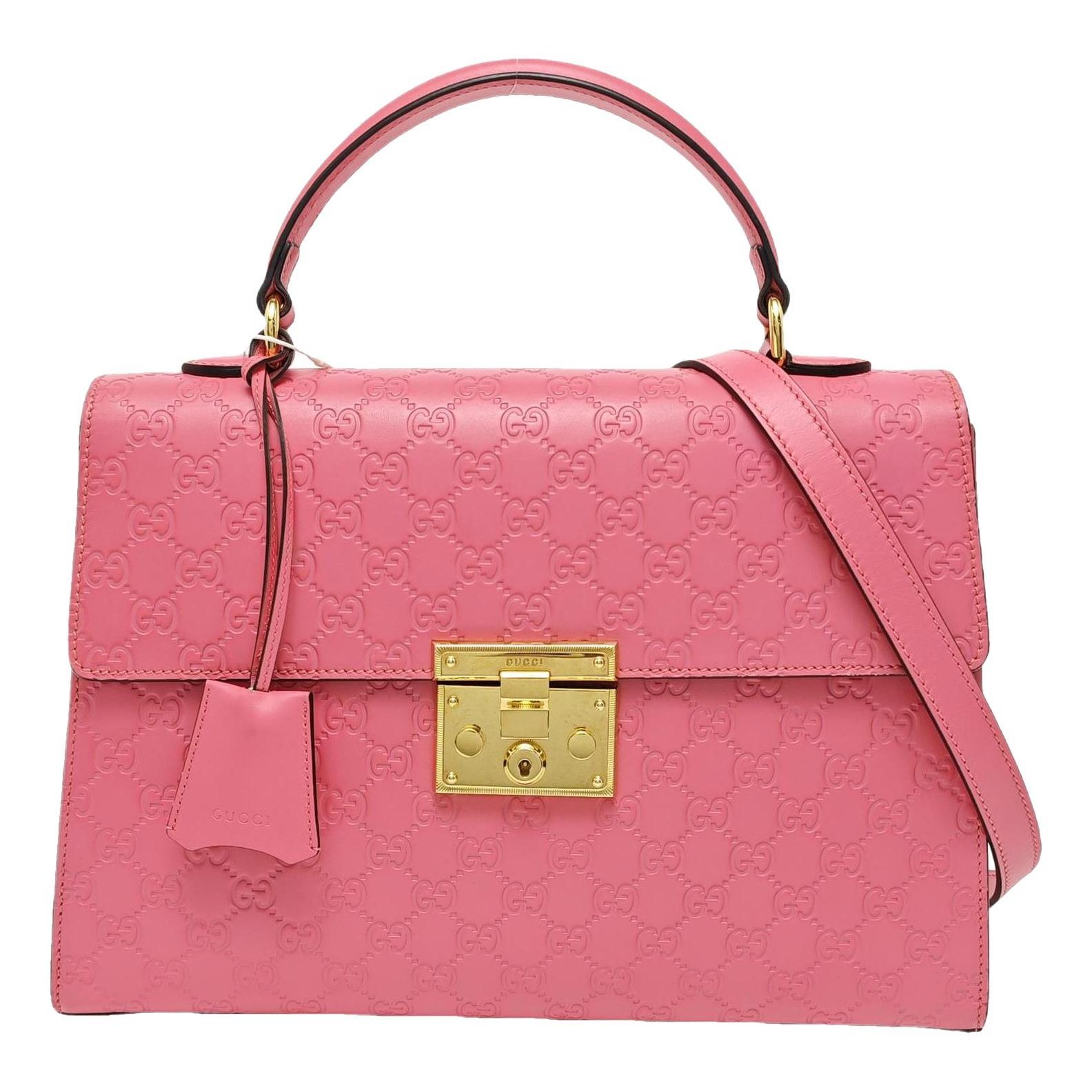 Padlock leather crossbody bag